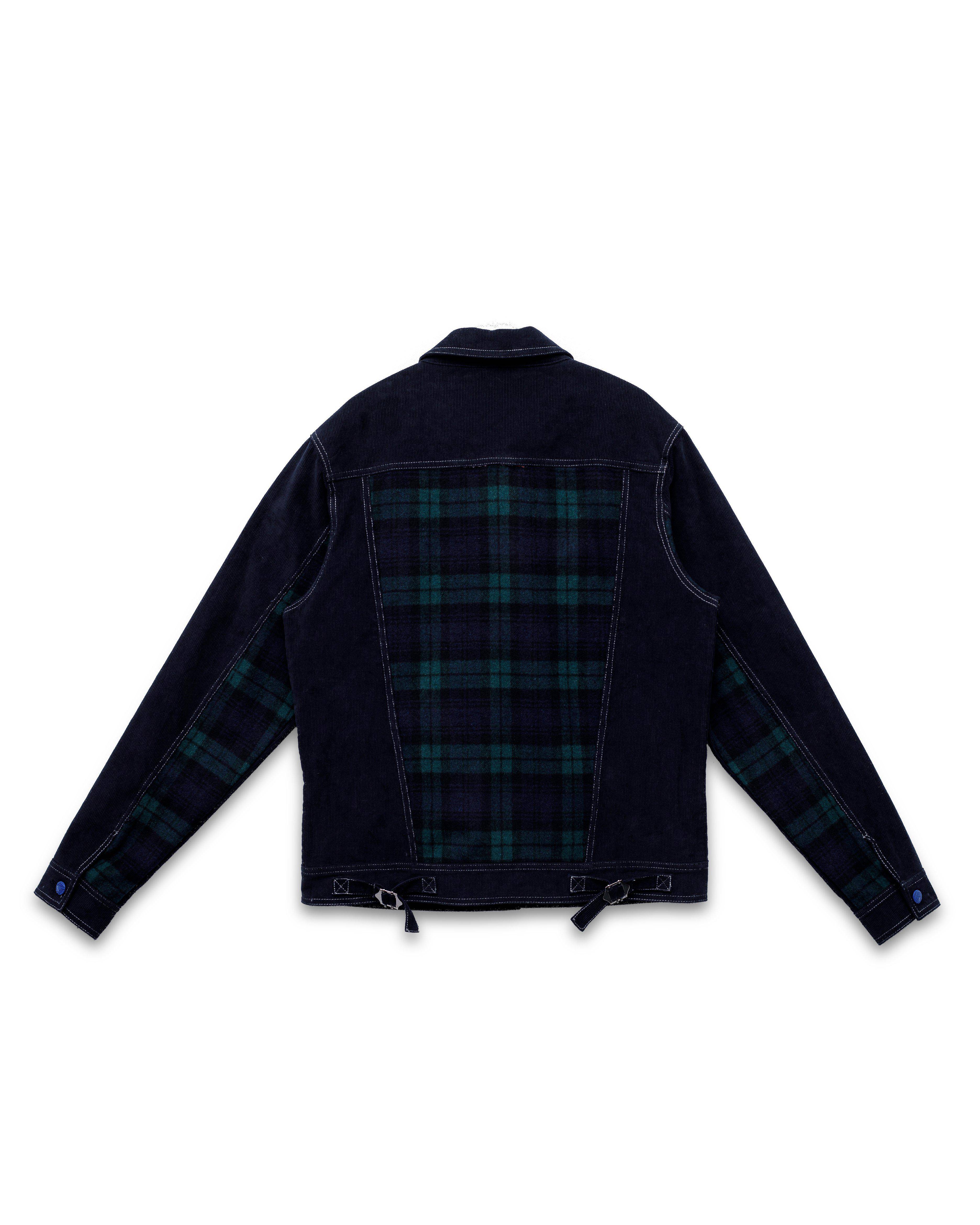 Konus Men's Corduroy Tracker Jacket in Navy
