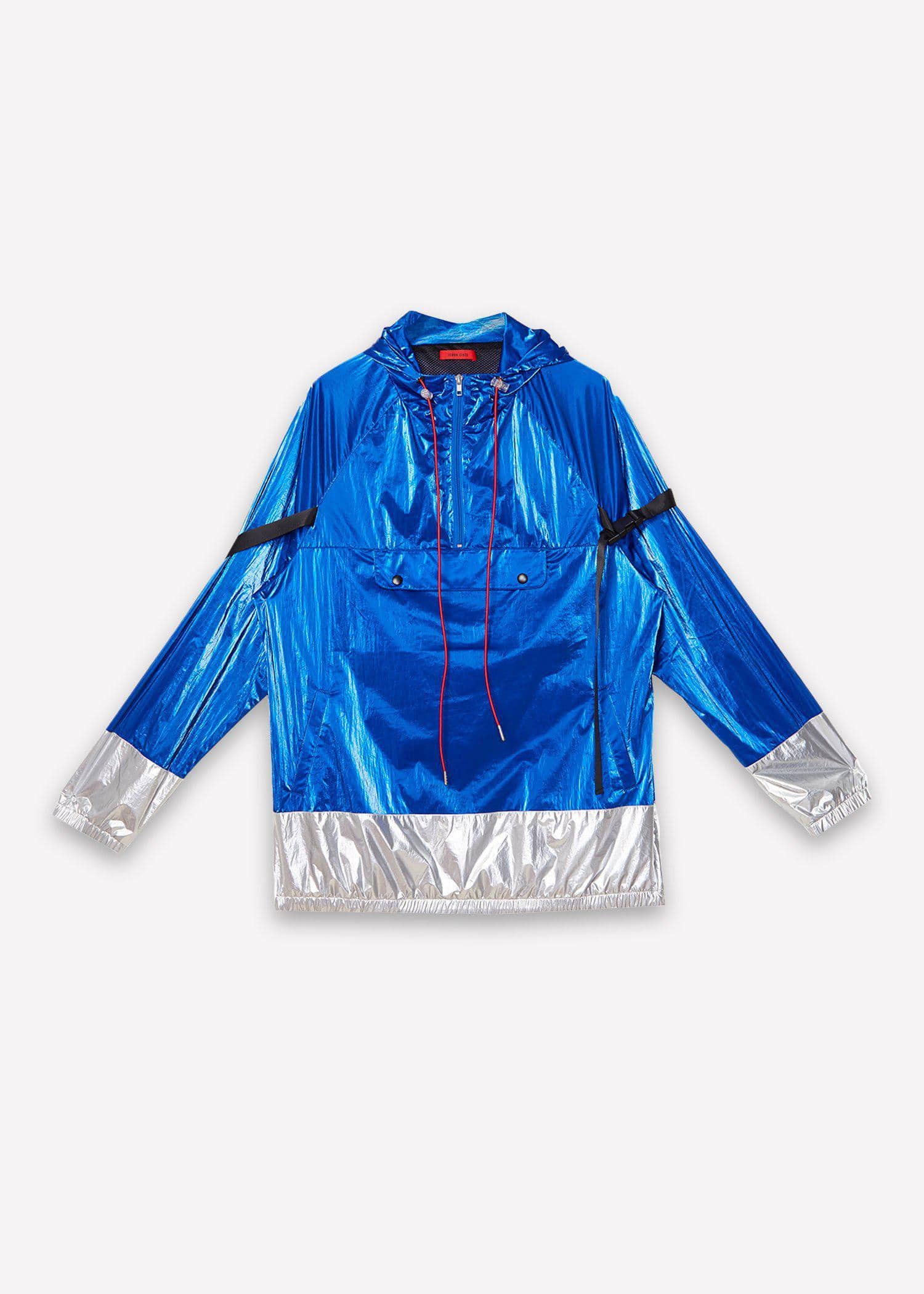 Blank State Men's Anorak in Metallic Blue