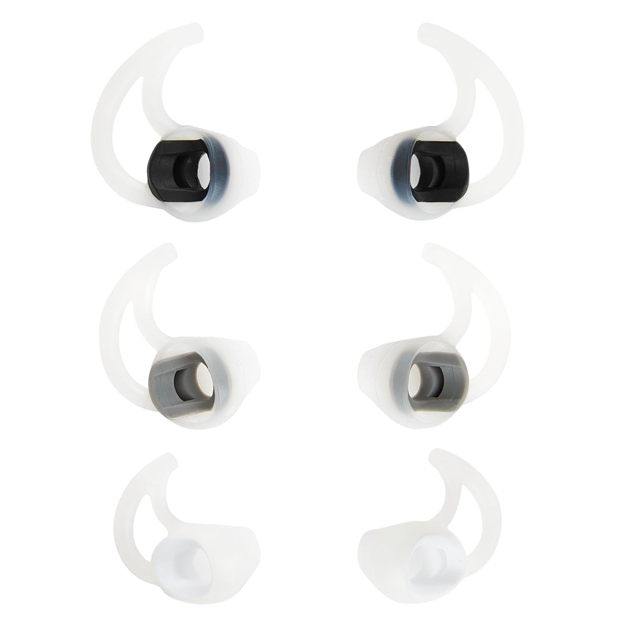 WKYMY Silicone Earbud Replacement Tips Earbud Covers Compatible with Bose SoundSport Freestyle IE2 IE3 Headphone Ear Tips Rubber Tips 3 Pairs S M L