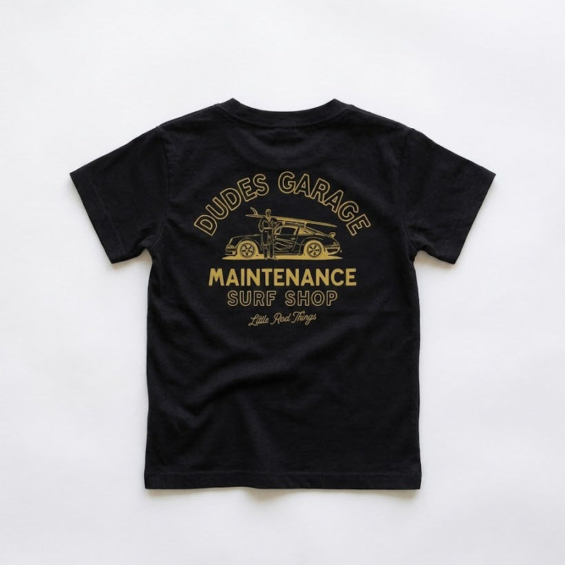 DUDES GARAGE TEE - BLACK