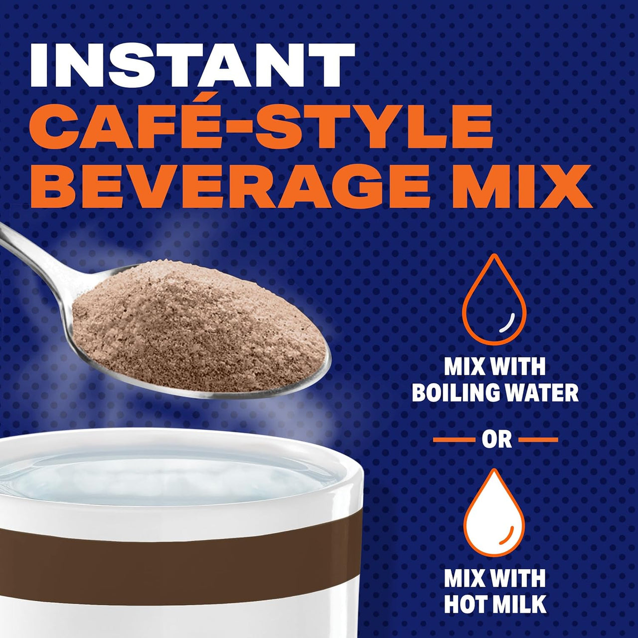 Maxwell House Instant Cafe-Style Beverage Mix, Easy to Prepare, 1 Canister, for Quick Morning Coffee or Afternoon Treat, Suisse Mocha Cafe, Kosher Dairy, 7.2 oz