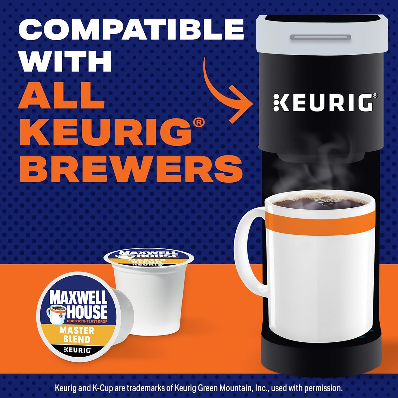 Maxwell House Master Blend Mild Roast K-Cup Coffee Pods, 10 ct Box
