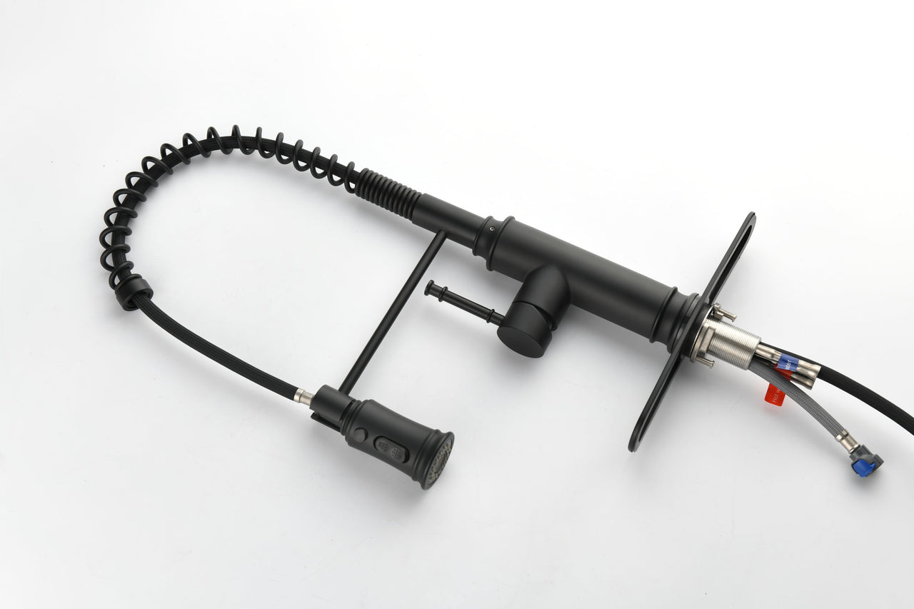 Kitchen Faucets Single Handle Pull Down Sprayer Spring Kitchen Sink Faucet