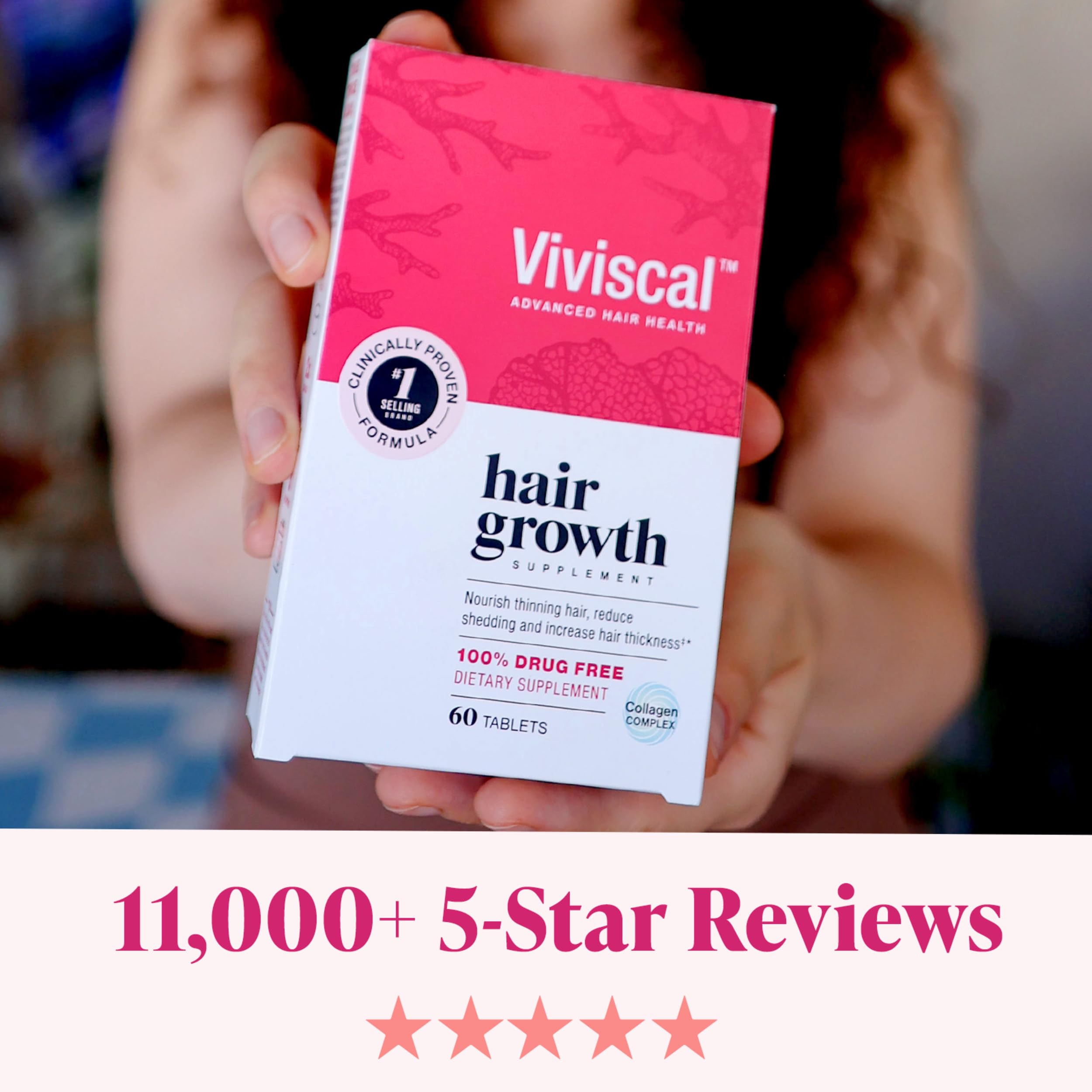 Viviscal Hair Growth Supplements For Women For Thicker, Fuller Hair 180 Tablets