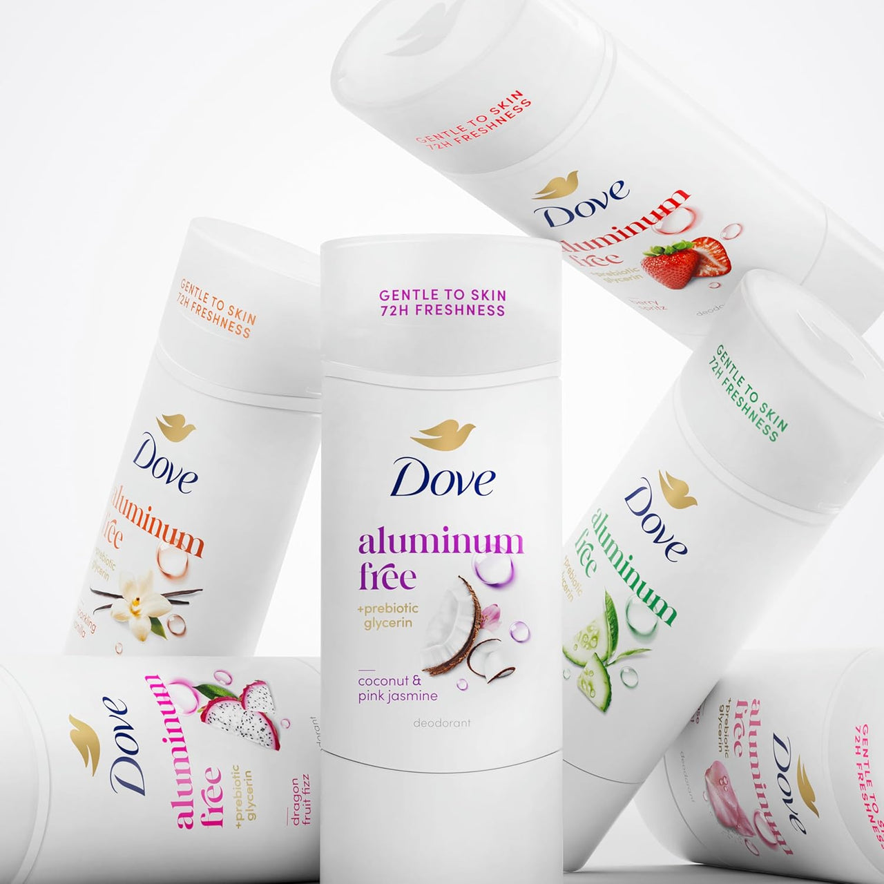 Dove Deodorant Stick Dragon Fruit Fizz for 72 Hour Odor Protection Aluminum Free 2.4 oz