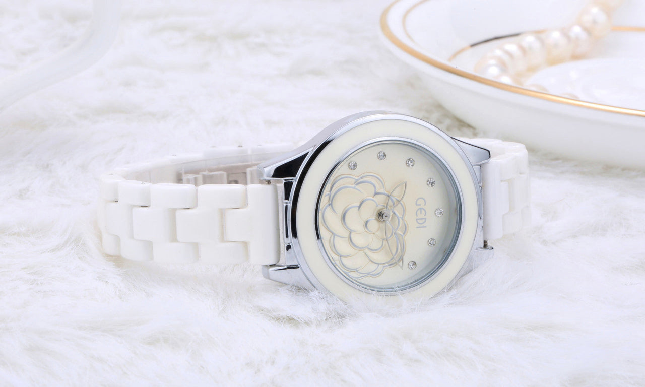 Trendy Fashion Waterproof Ladies Ceramic Watch (See size chart where applicable)