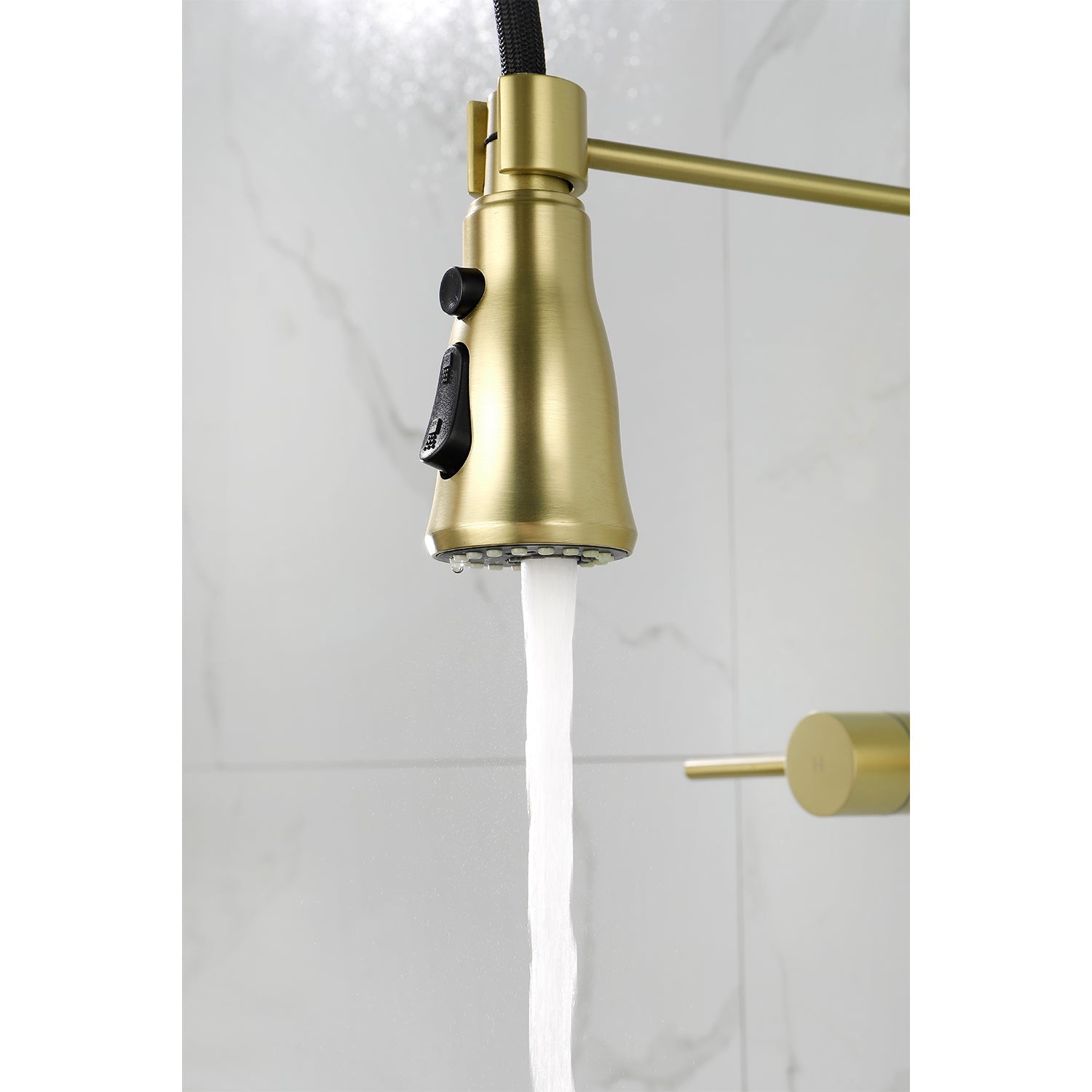 3 Functions Wall Mounted Bridge Kitchen Faucet
