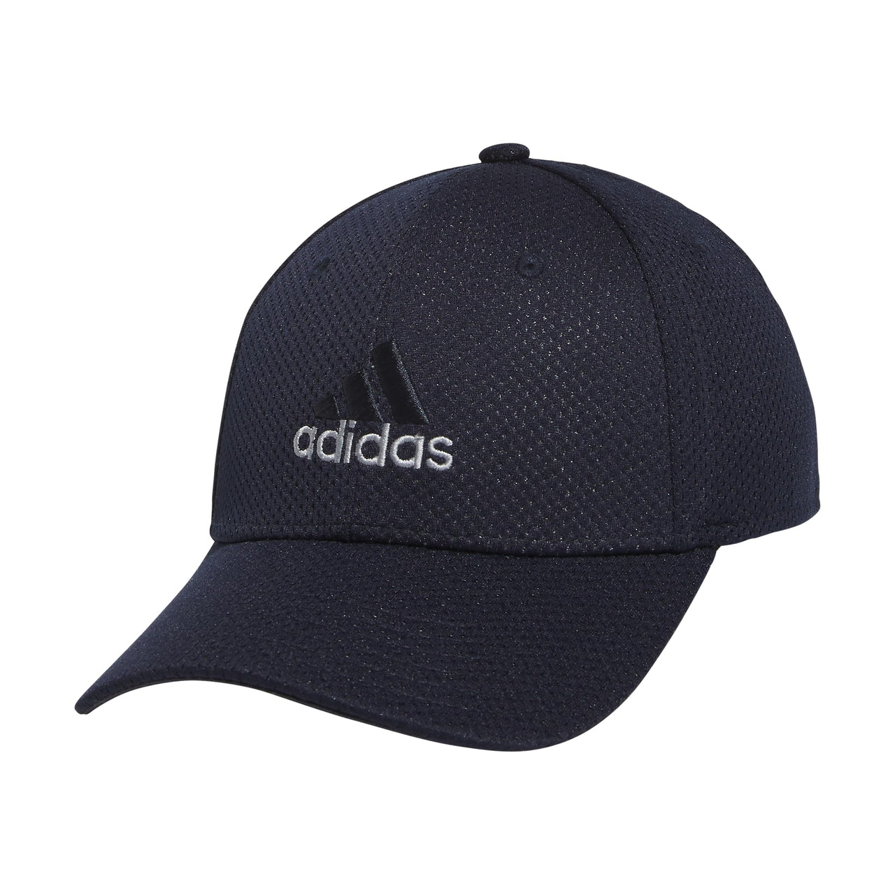 adidas Mens Zags 2.0 Structured Mid Crown A-Flex Stretch Fit Hat Dark Indigo Blue Large-X-Large
