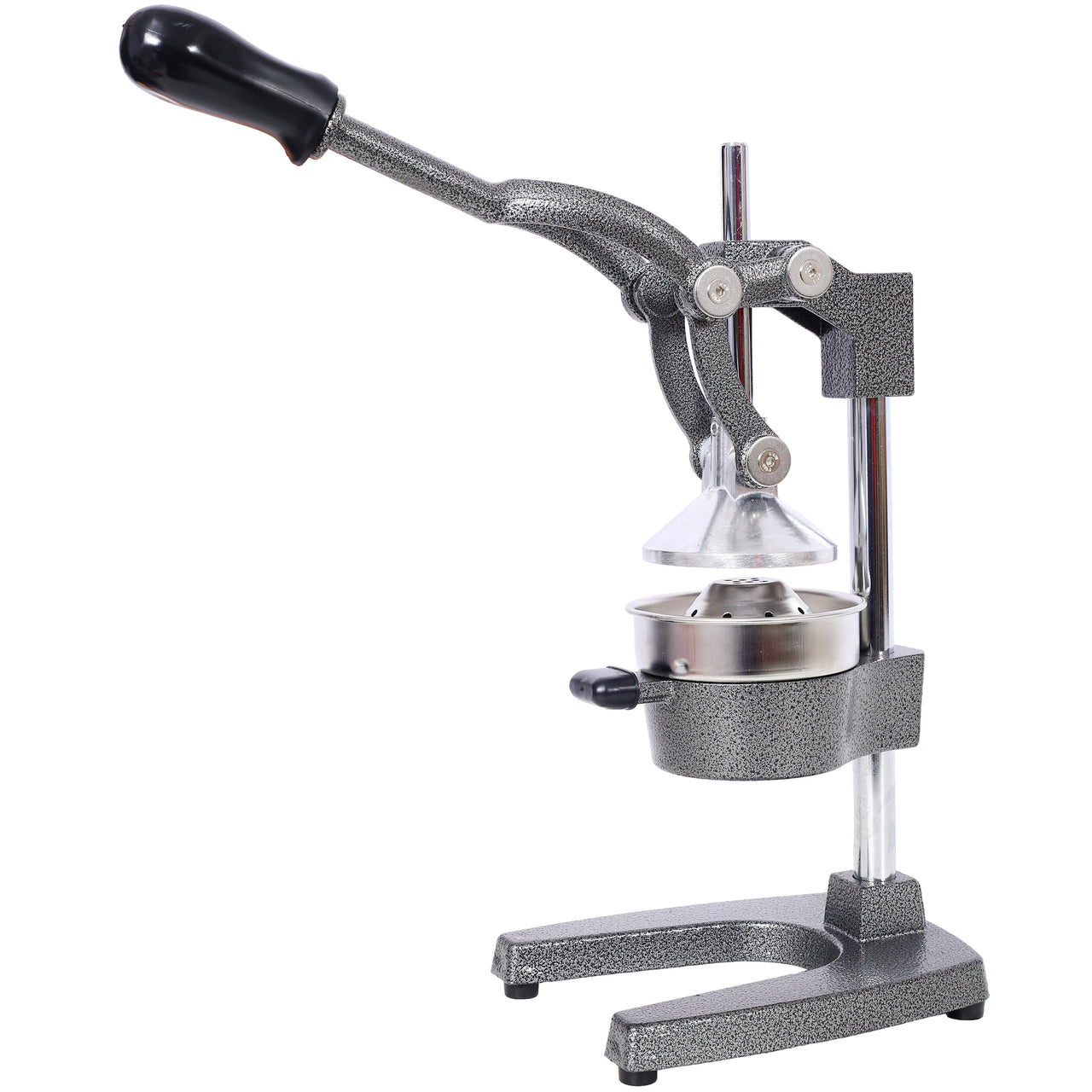 Cast Iron Citrus Juicer, Extra-Large Commercial Grade Manual Hand Press , Heavy Duty Countertop Squeezer for Fresh Orange Juice ,grey color