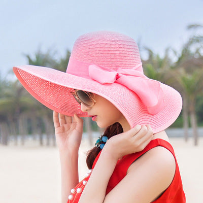 Beach Hat With Large Foldable Rim