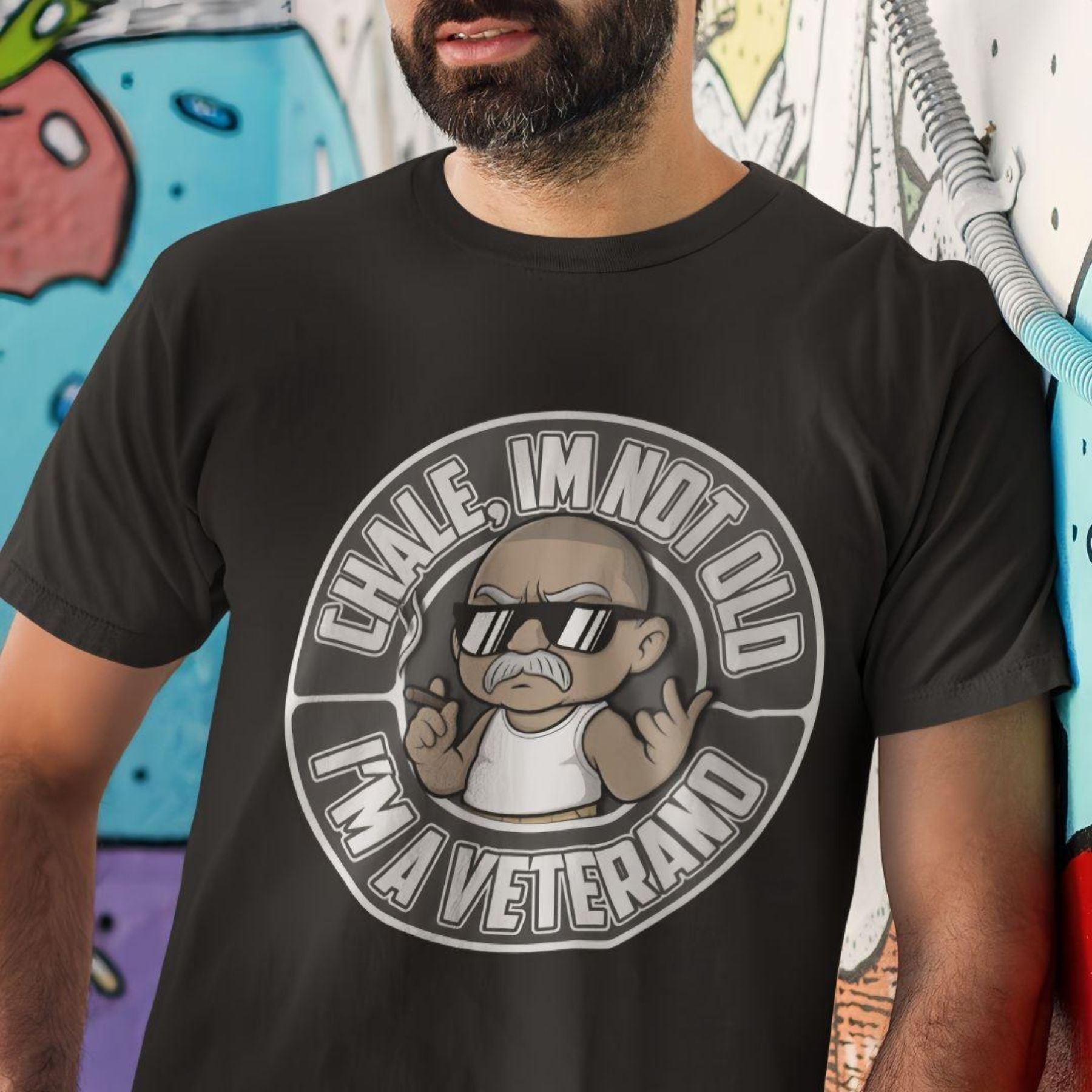New 2025 Men's Printed T-Shirt - Black 100% Cotton Premium Tee, Durable Short-Sleeve Top