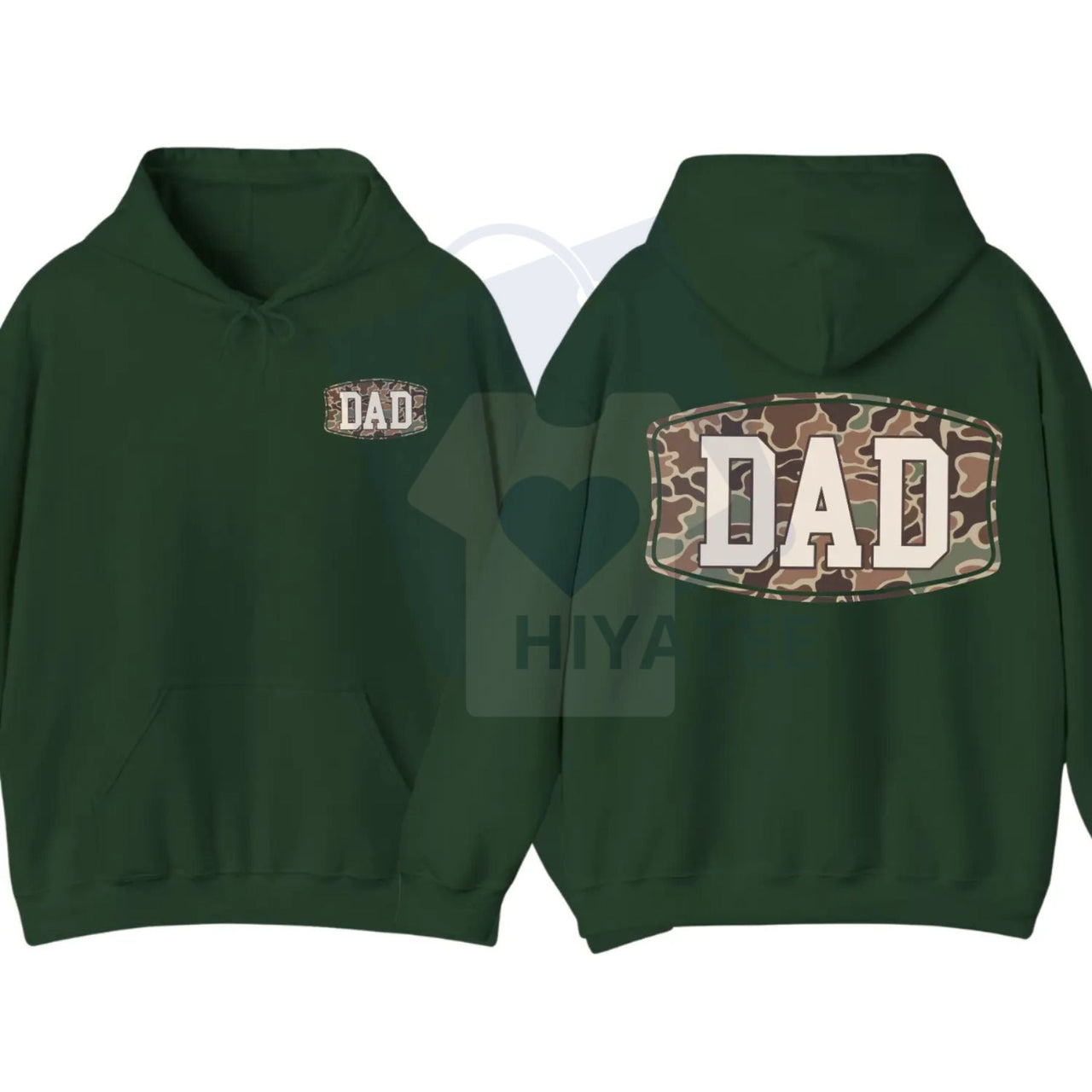 Camo Dad 2-Sided Hoodie – Funny Camouflage Graphic Pullover