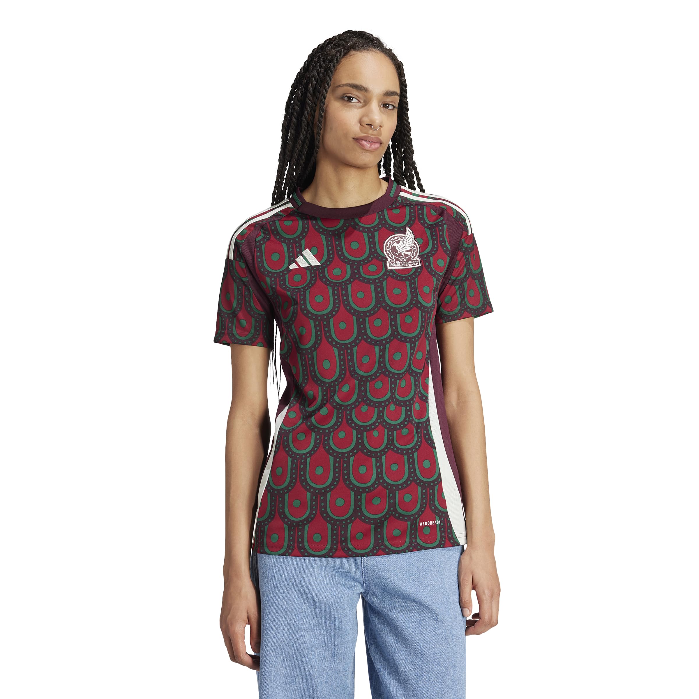 adidas Womens Mexico 24 Home Jersey Multicolor X-Small