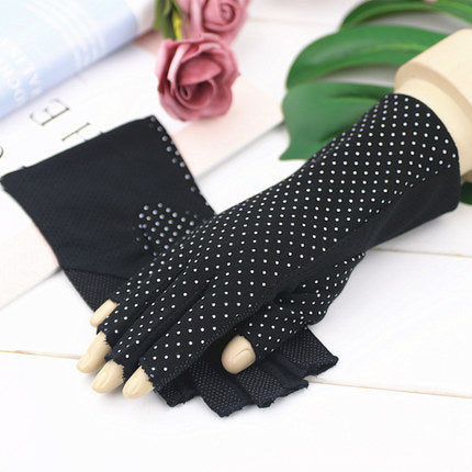 Summer Sun Protection Half Finger Gloves UV Protection Ultra-thin Driving