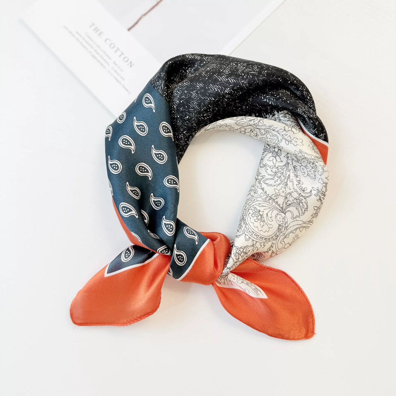 Printed Silk Square Scarf