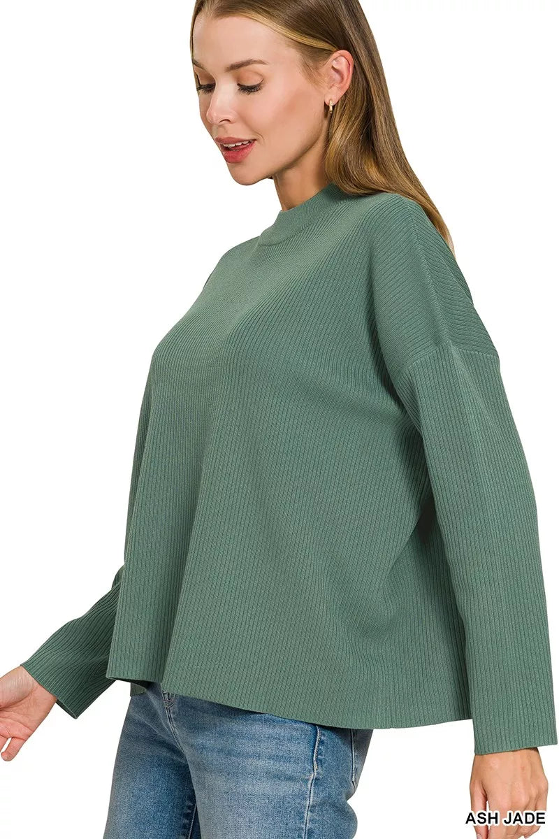 Zenana Viscose Sweater Top & Pants Set