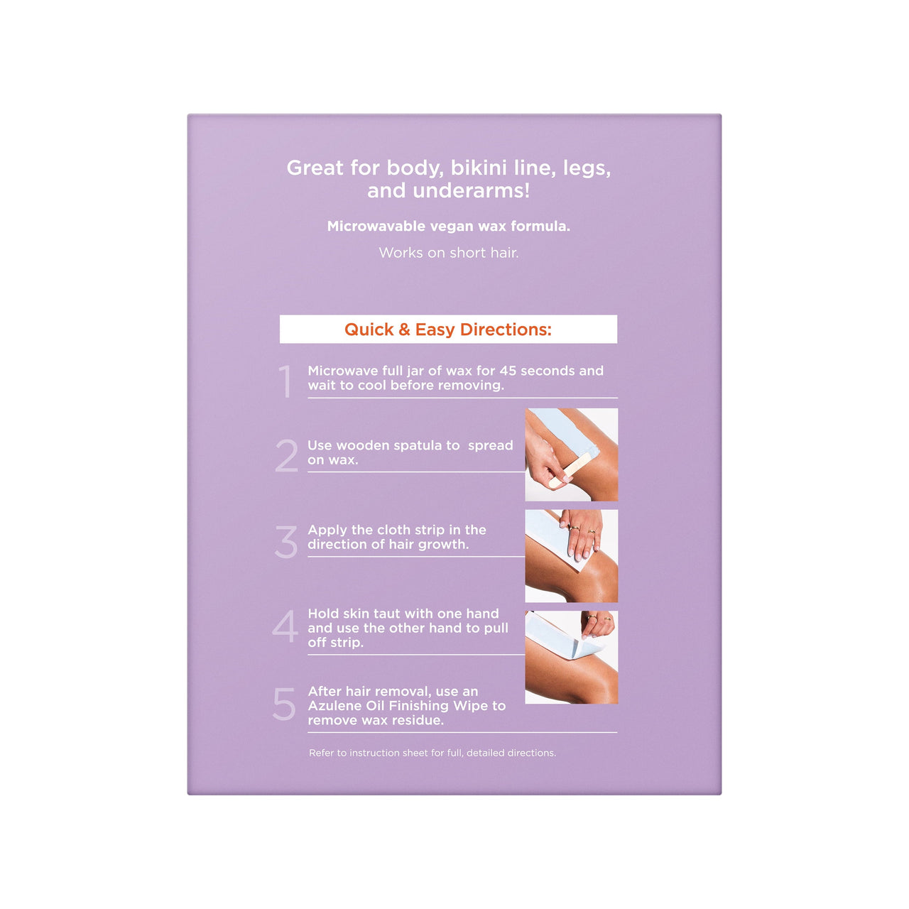 Sally Hansen All-over Body Wax Hair Removing Wax Kit, Salon Results, Long Lasting