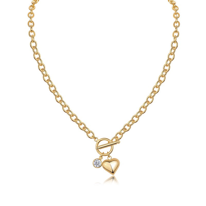 1Meteor Wish Luxury Fashion Diamond Pendant Necklace Set With Mosan Diamond Silver Ornaments Prohibit TikTok sales