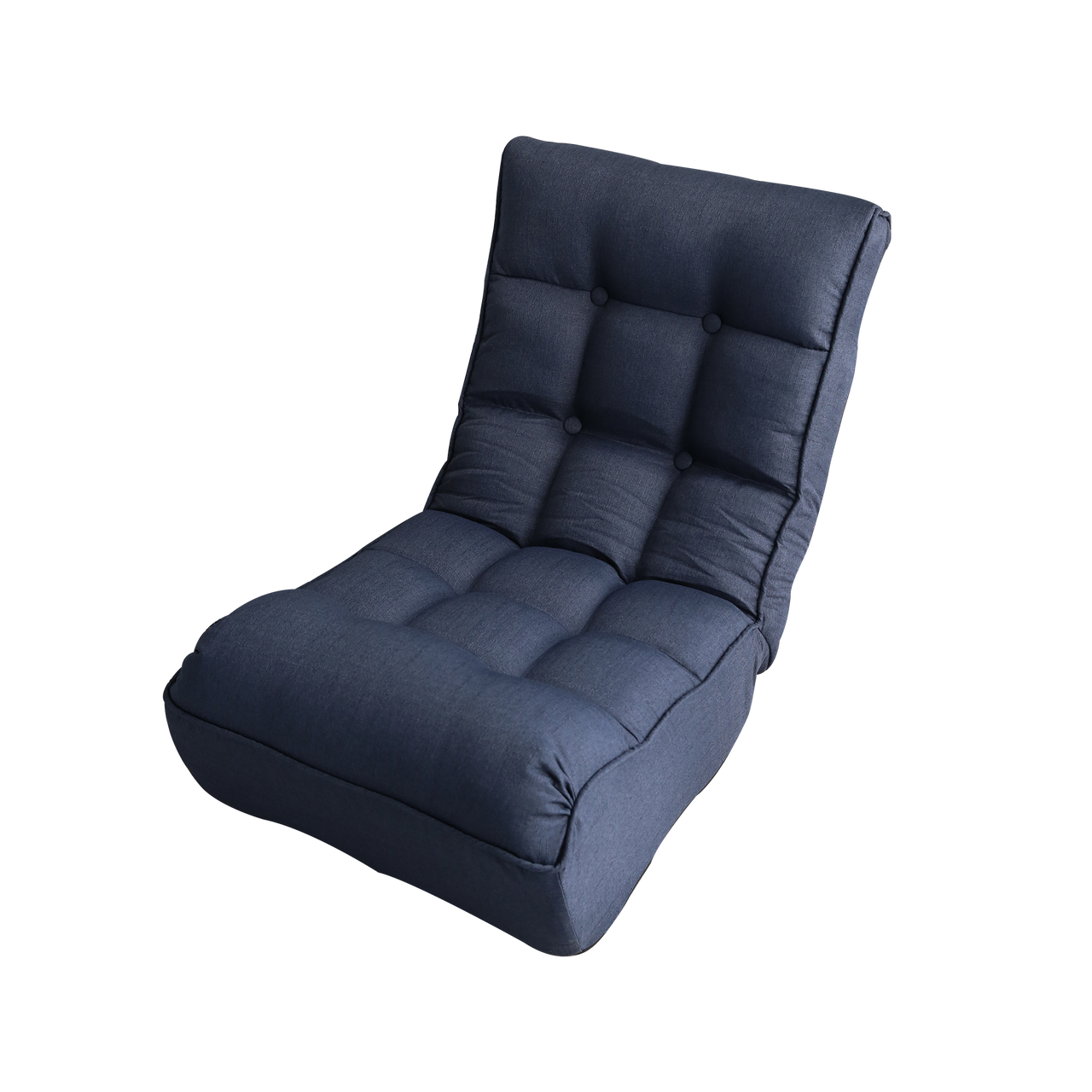 Single sofa reclining chair Japanese chair lazy sofa tatami balcony reclining chair leisure sofa adjustable chair,Navy