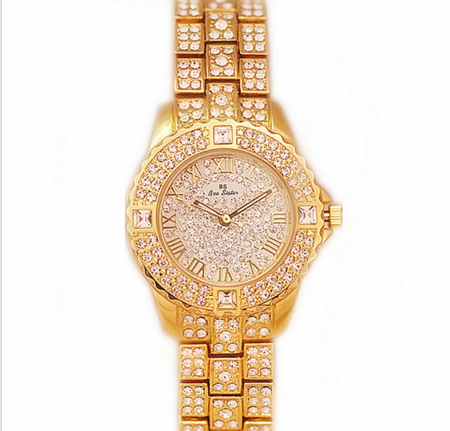 Full crystal ladies quartz watch