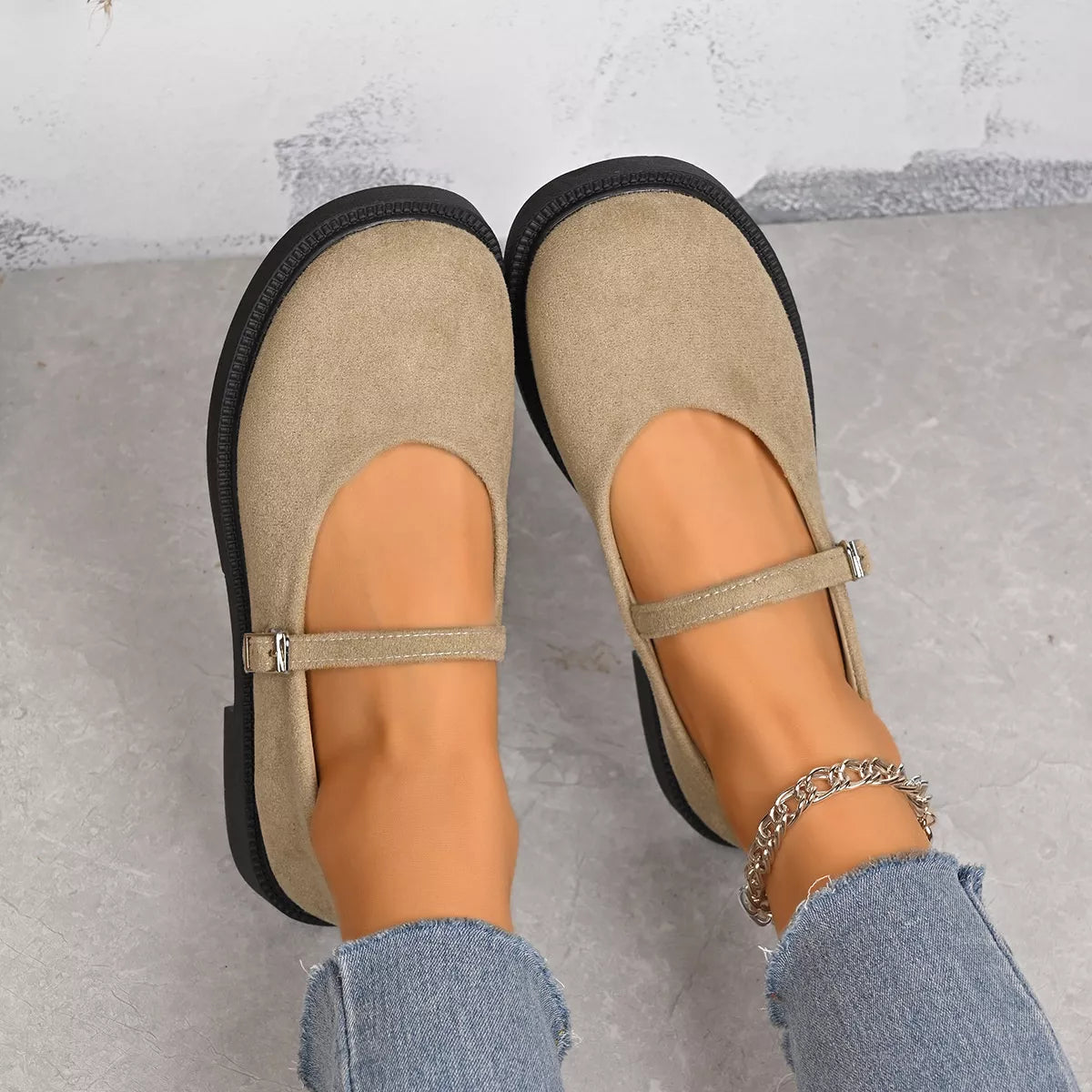 Round Toe Slip-Ons