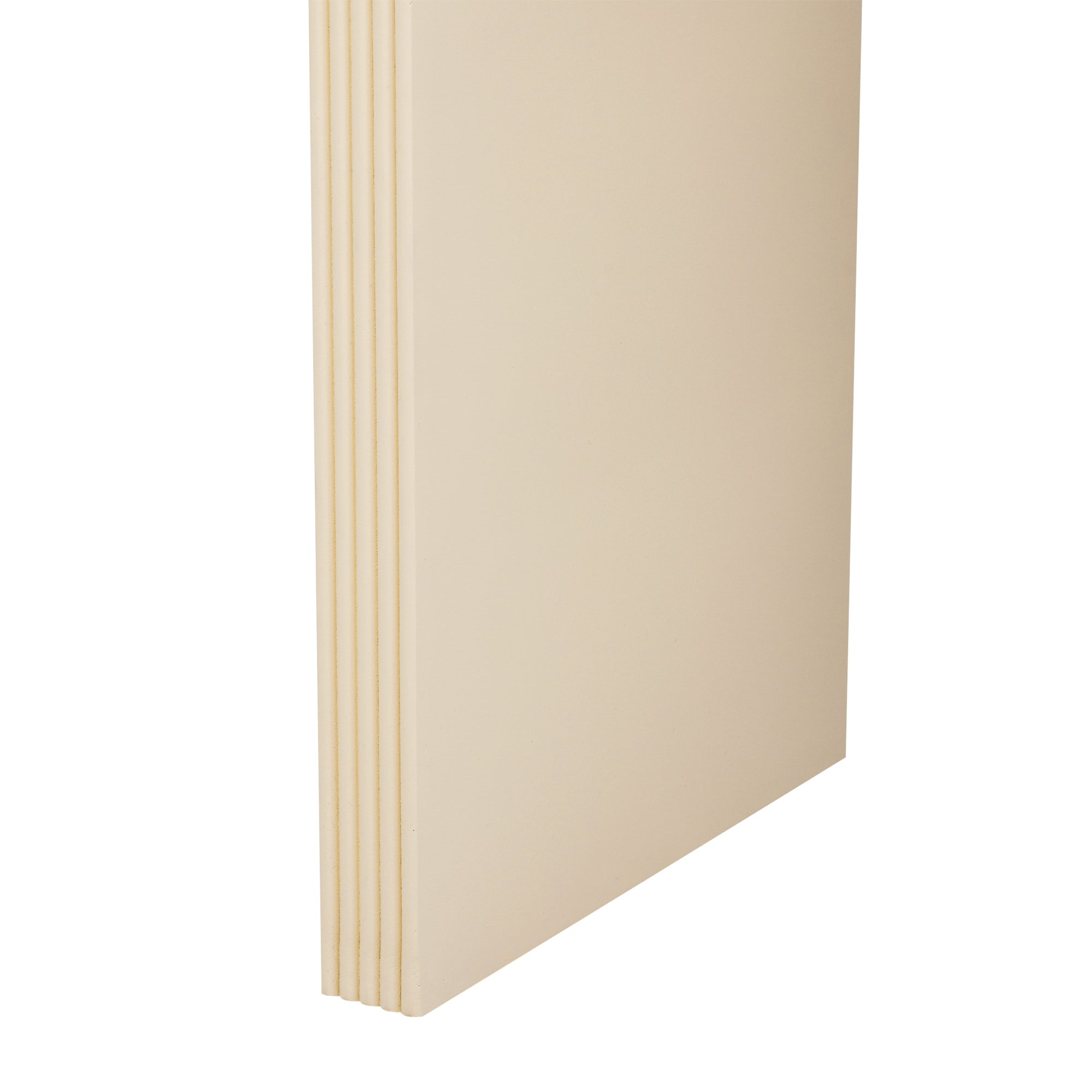TREXM Modern Console Table with 2 Storage Drawers, Fluted Entryway Table with Rounded Silhouette for Hallway Living Room and Entryway (Apricot Cream)