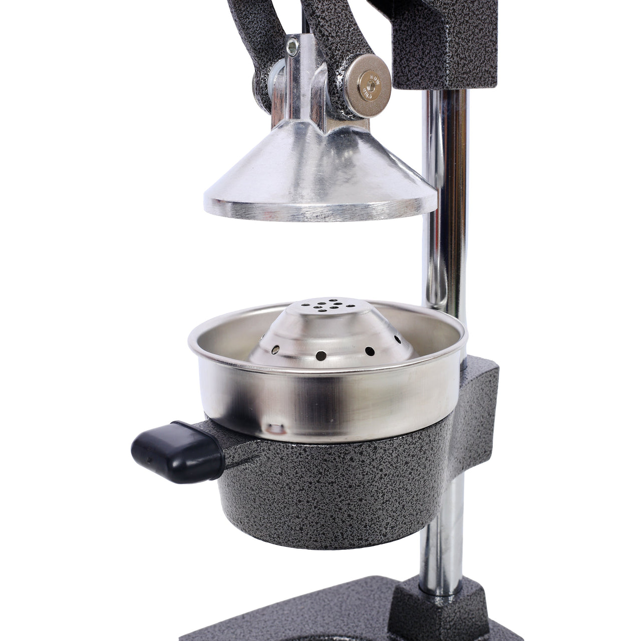 Cast Iron Citrus Juicer , Extra-Large Commercial Grade Manual Hand Press , Heavy Duty Countertop Squeezer for Fresh Orange Juice  ,grey color