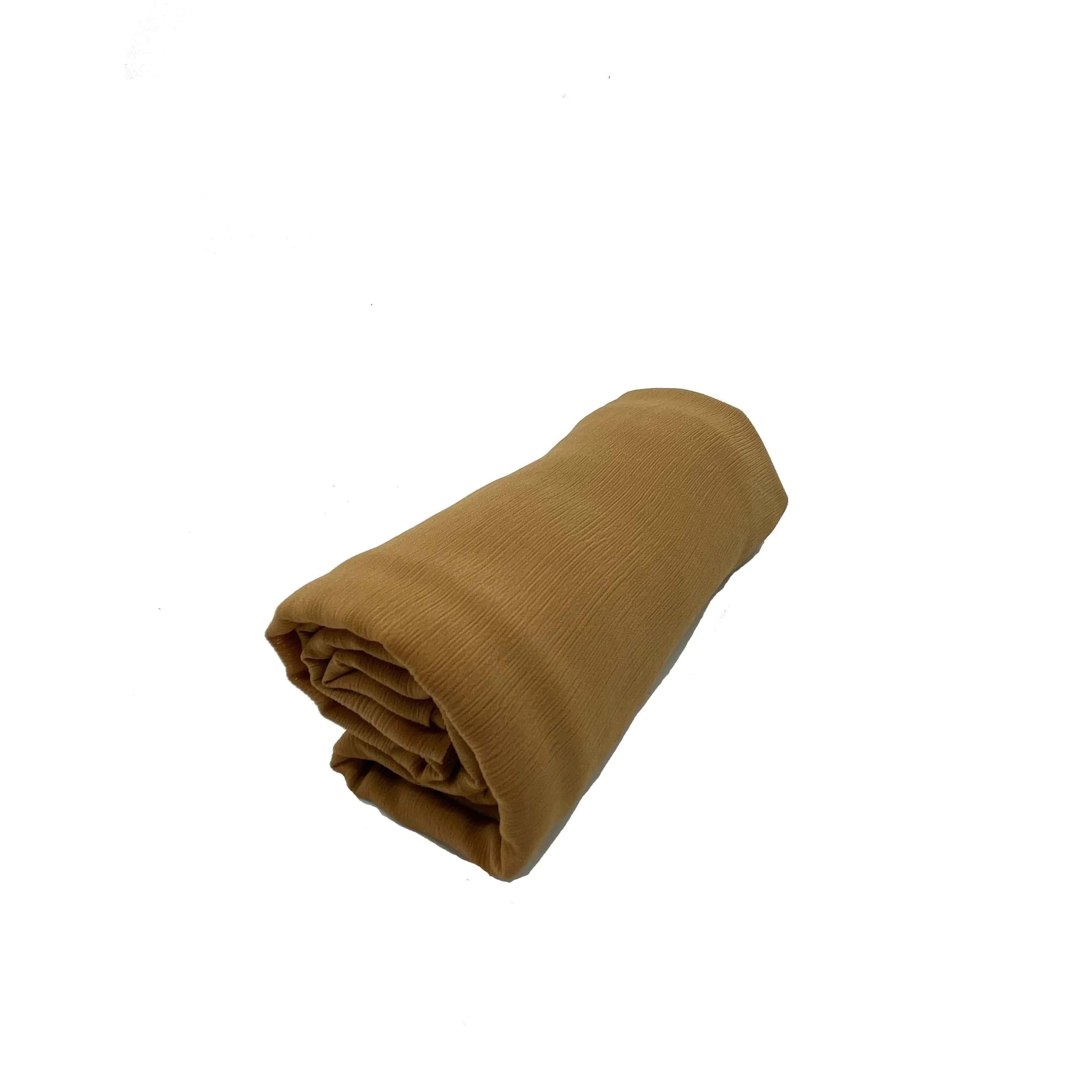 Crepe Scarf Crinkle Chiffon Hijab for Women Shawls Ripple Pleated (MH003)