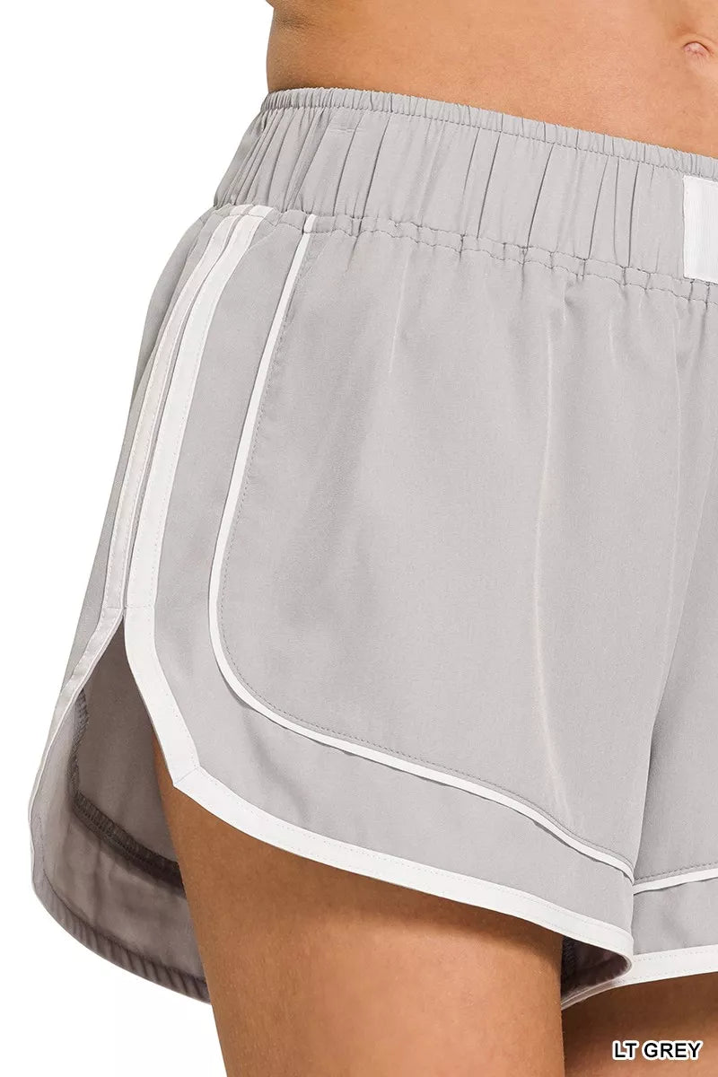 Zenana Soft Woven Lined Dolphin Shorts