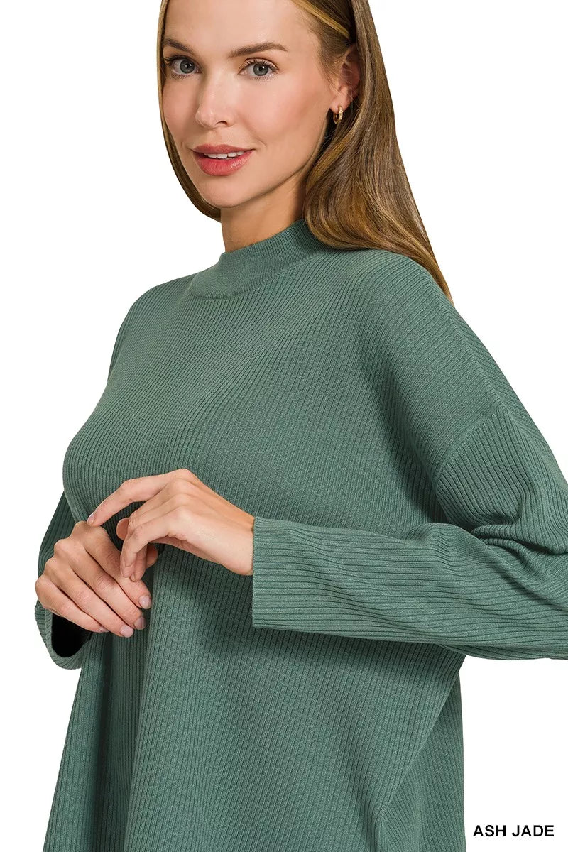 Zenana Viscose Sweater Top & Pants Set
