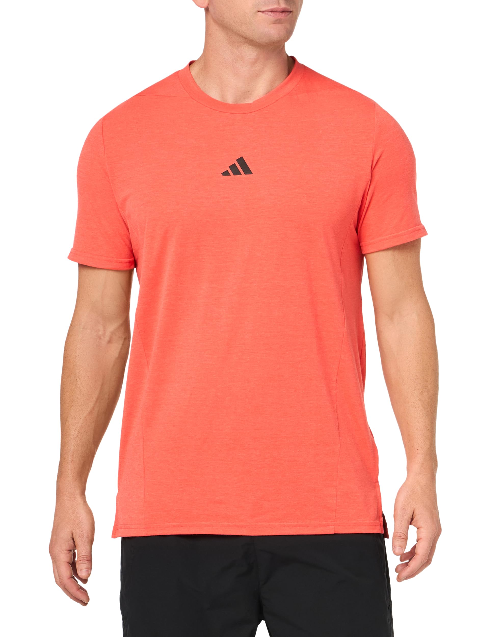 adidas Mens Designed for Training Workout T-Shirt Bright Red
