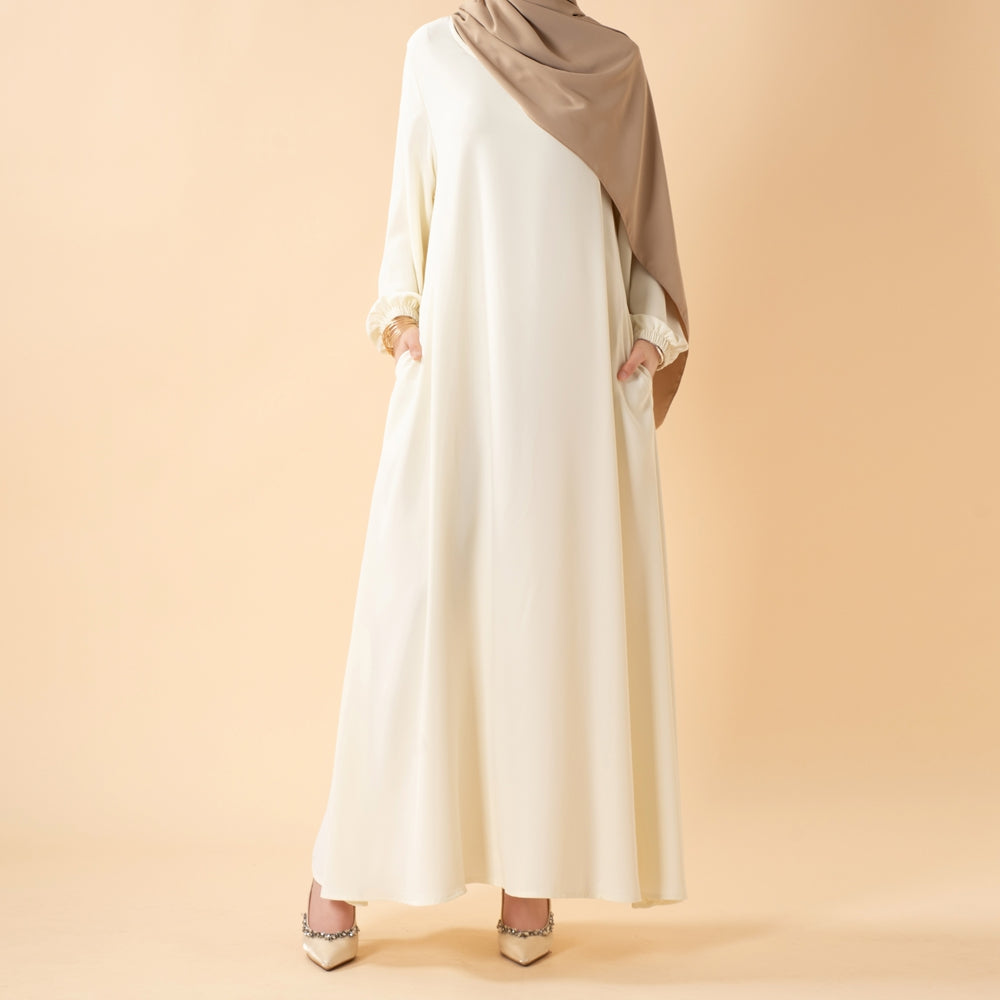 Essential Premium Versatile Pockets Umbrella Cut Abaya (MA113)