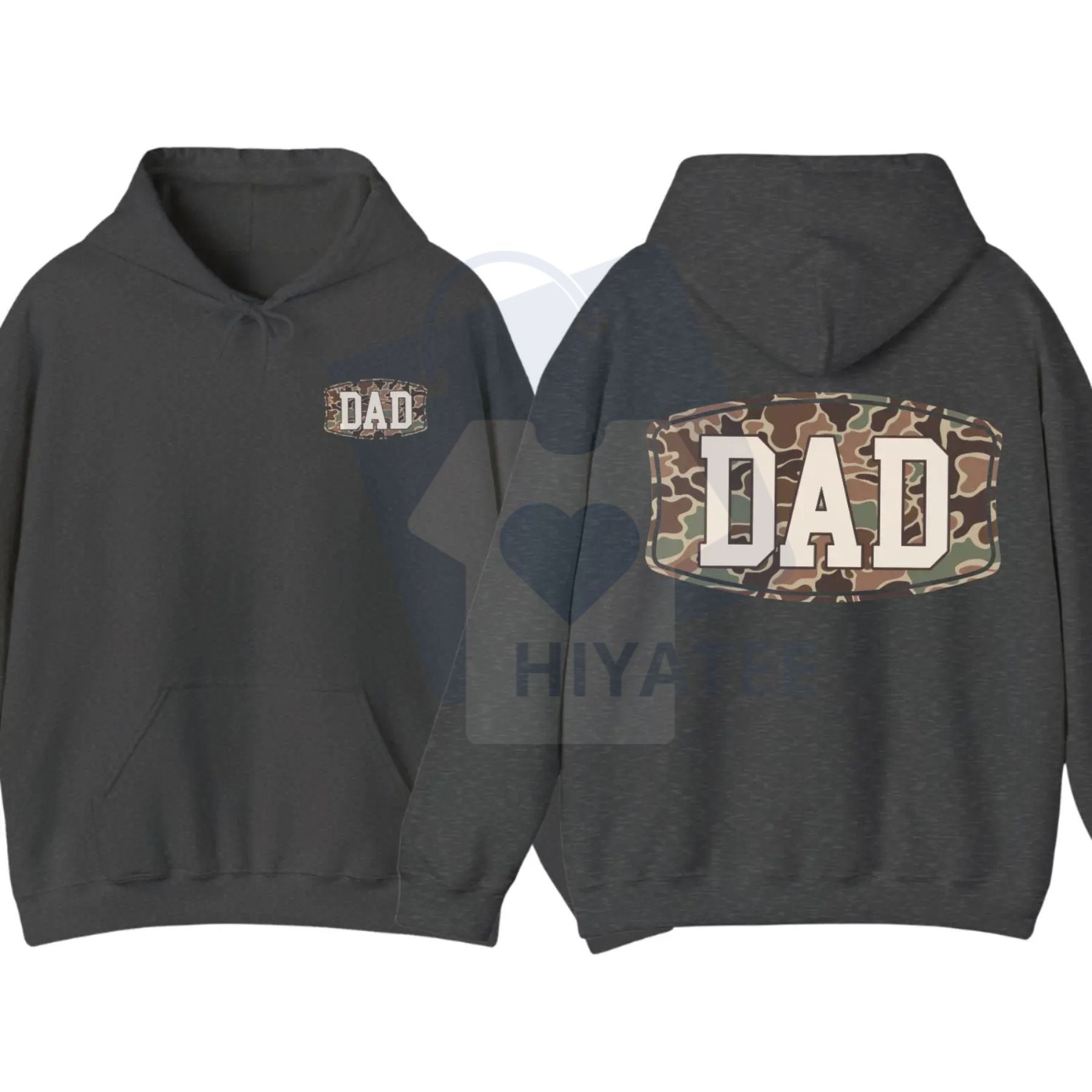 Camo Dad 2-Sided Hoodie – Funny Camouflage Graphic Pullover