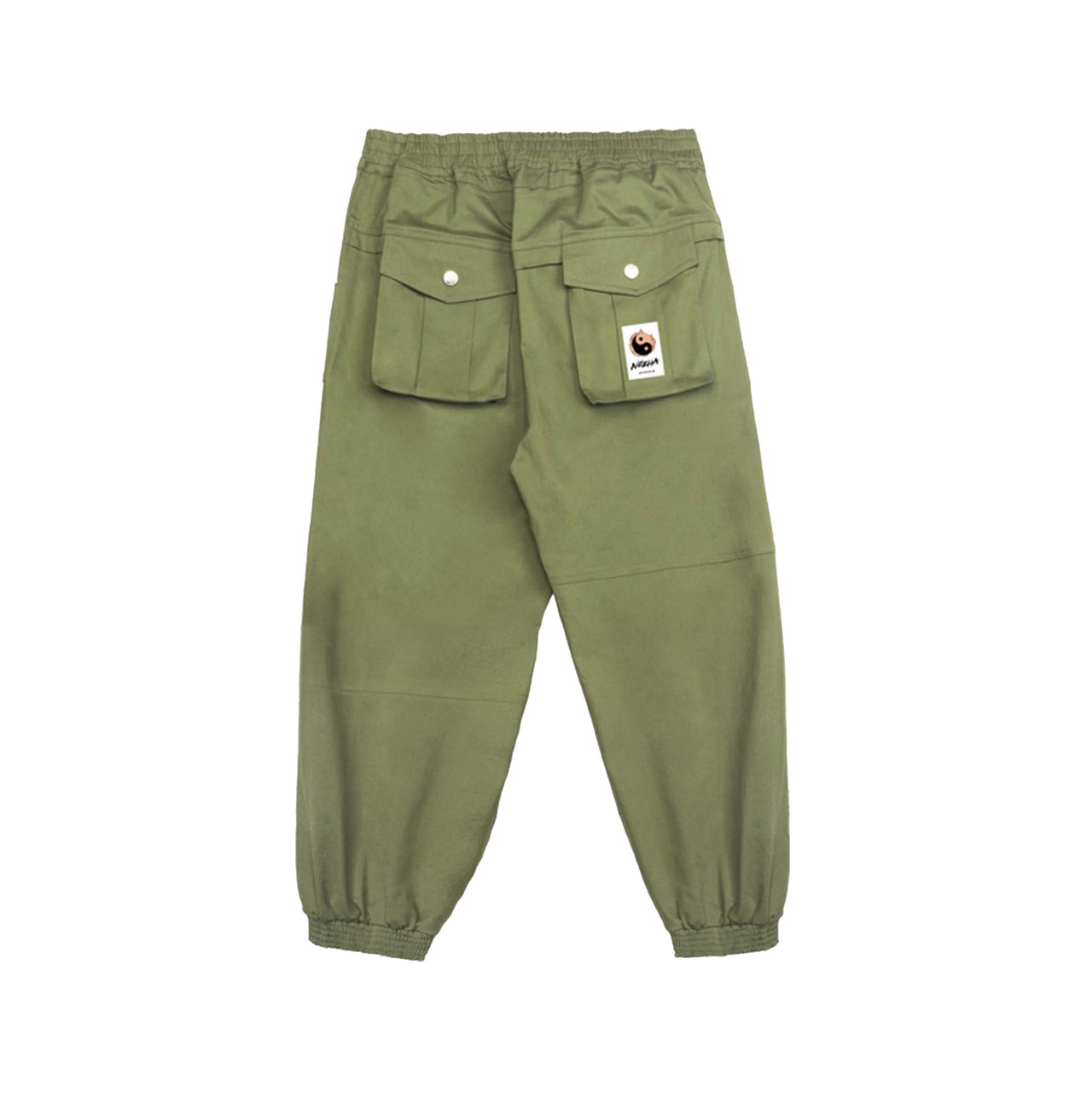 IBP332 Yin Yang Army Green Cargo Pants
