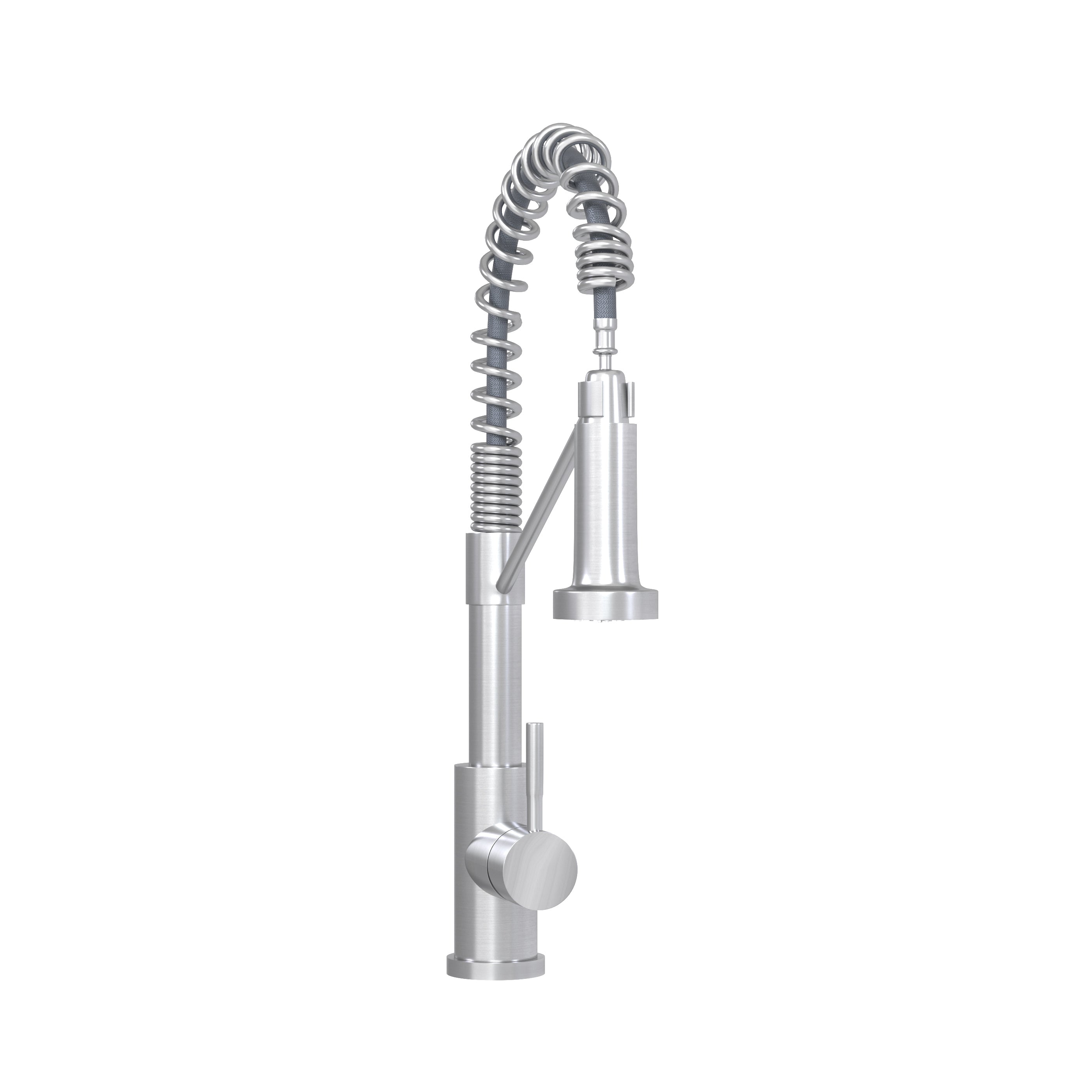 Bothwa Home CUPC Certified 19' Single Handle Kitchen Faucet (Brushed Nickel Finish)