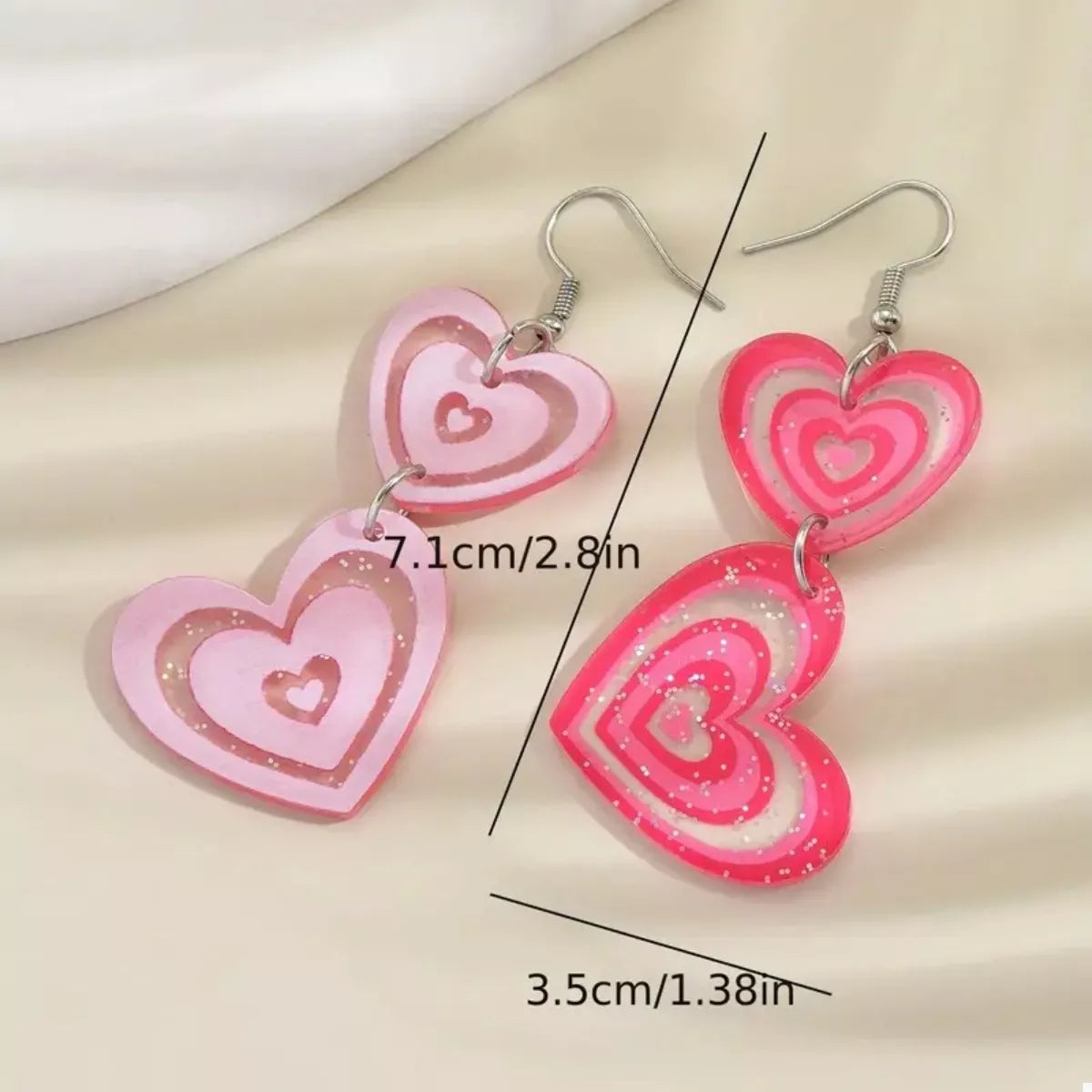 Heart Dangle Earrings