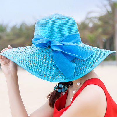 Beach Hat With Large Foldable Rim