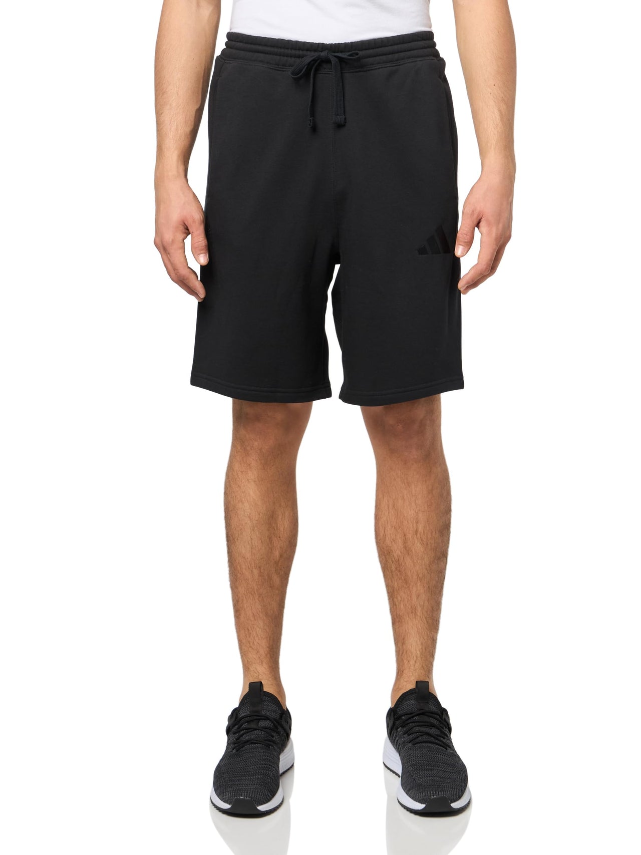 adidas Mens Tall Size All SZN Fleece Graphic Shorts Black