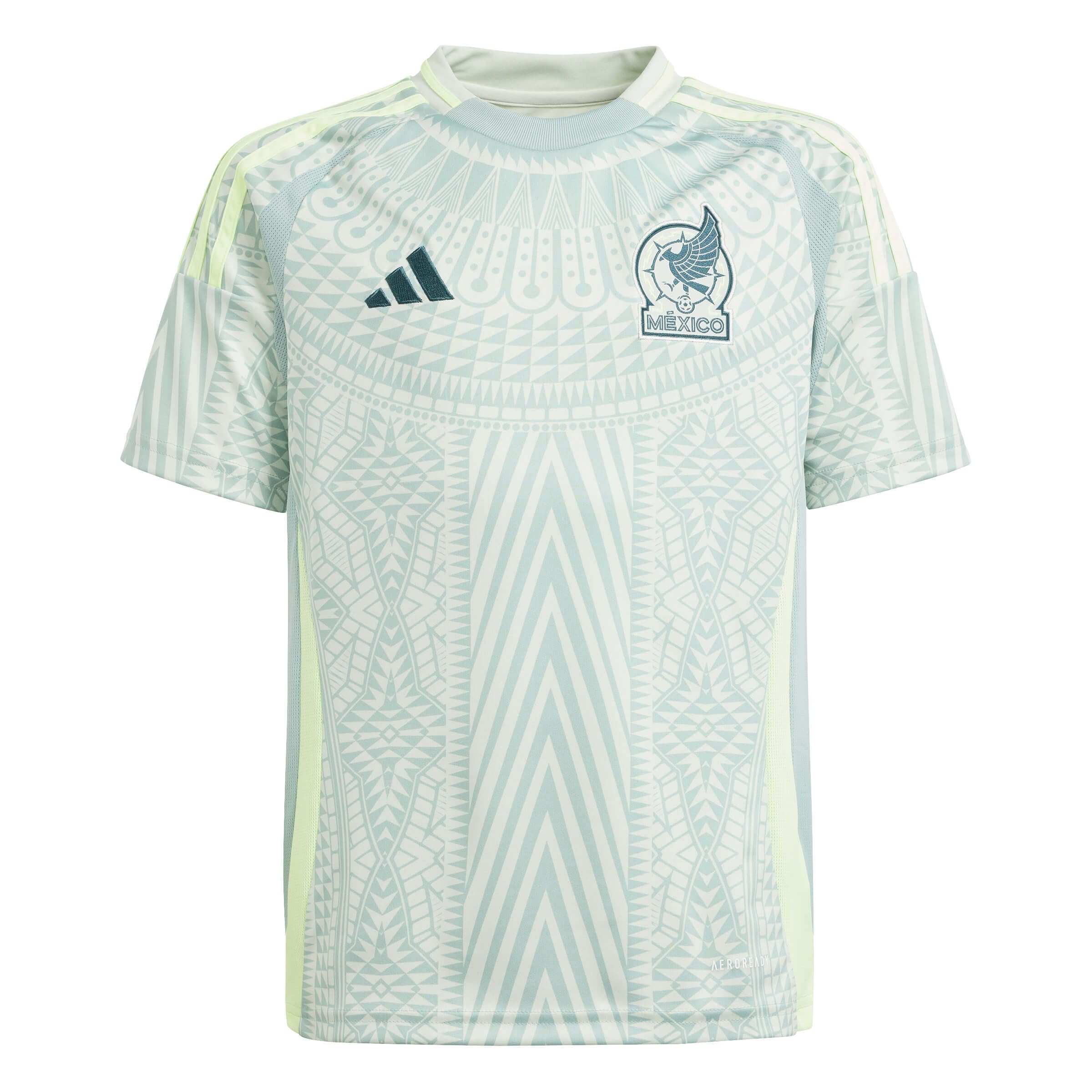 adidas Boys Mexico 2024 Away Jersey Linen Green