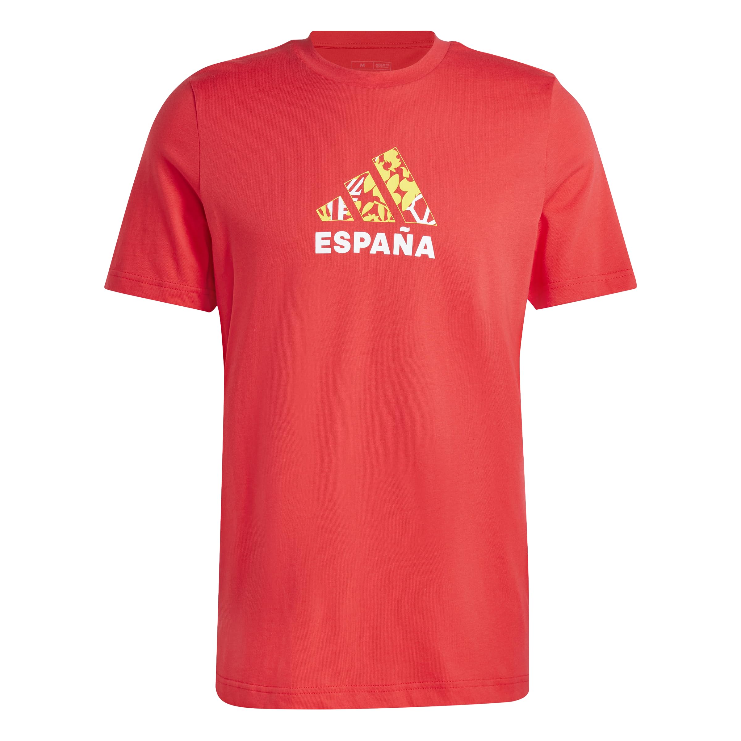 adidas Mens Spain Fan Graphic T-Shirt Ray Red
