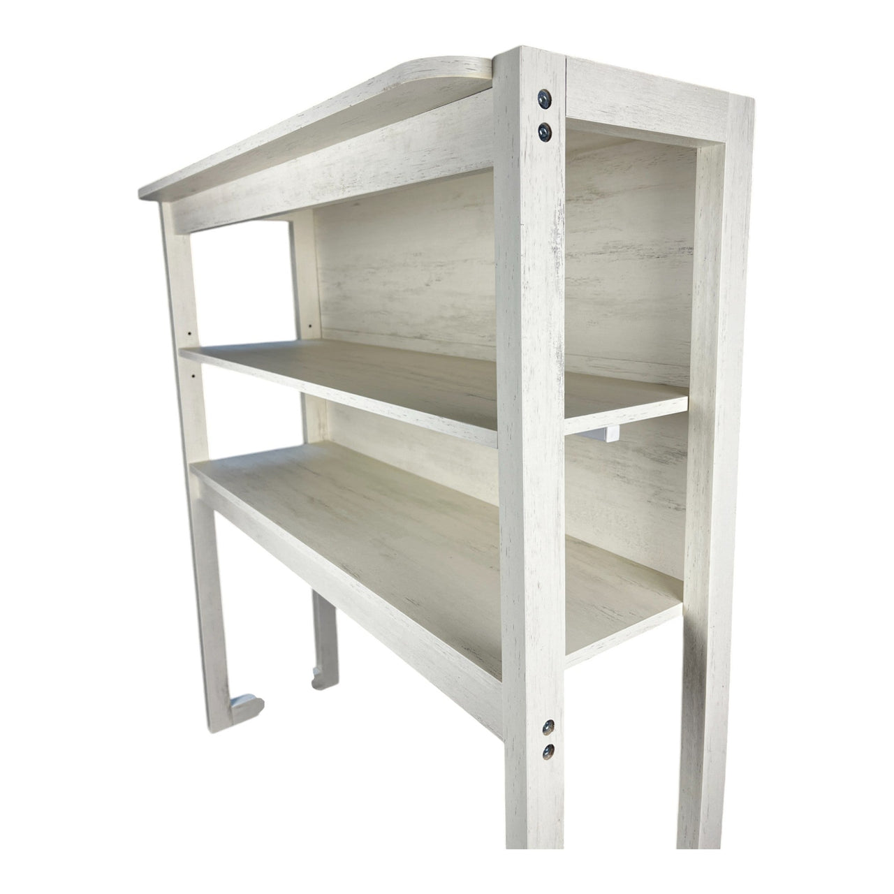 31.5' White and Black color 5-Tier Bakers Rack for Kitchen with Storage, Coffee Bar, Kitchen Shelves,  Microwave Stand