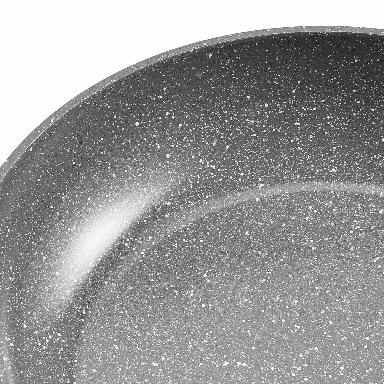 3 Piece Frying Pan Aluminum Skillet Set 8 10 12 in Handle Pre-Seasoned Grey