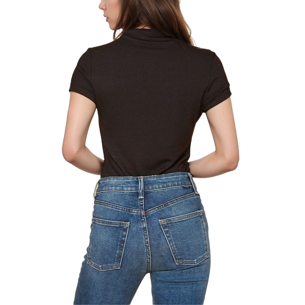 Women's Ribbed Funnel Bodysuit