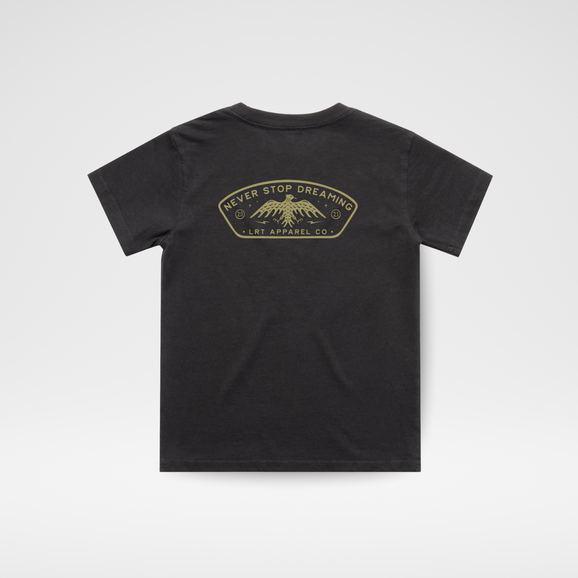 NEVER STOP DREAMING TEE - VINTAGE BLACK