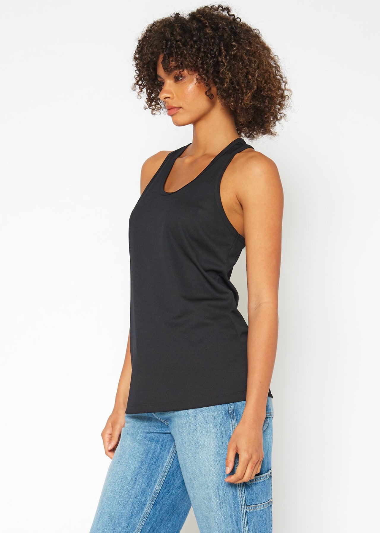 Women's Eco Friendly Reolite Tech Tank Top in Black