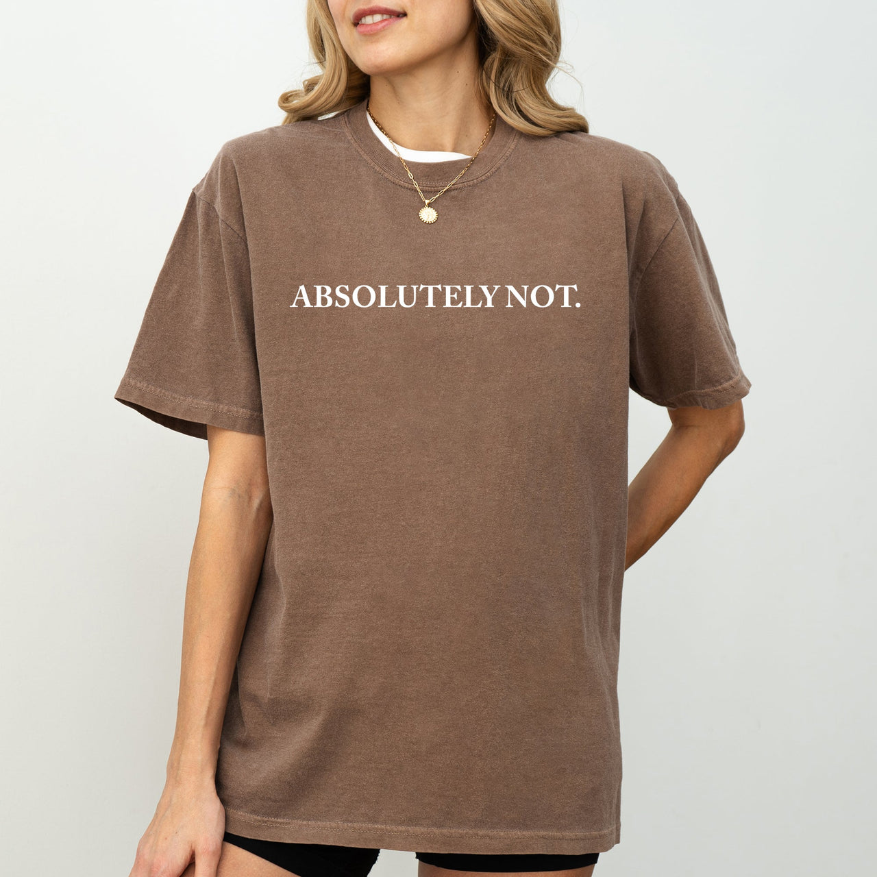 Absolutely Not Funny Sassy Minimal Aesthetic Meme Style Graphic Comfort Colors Tee