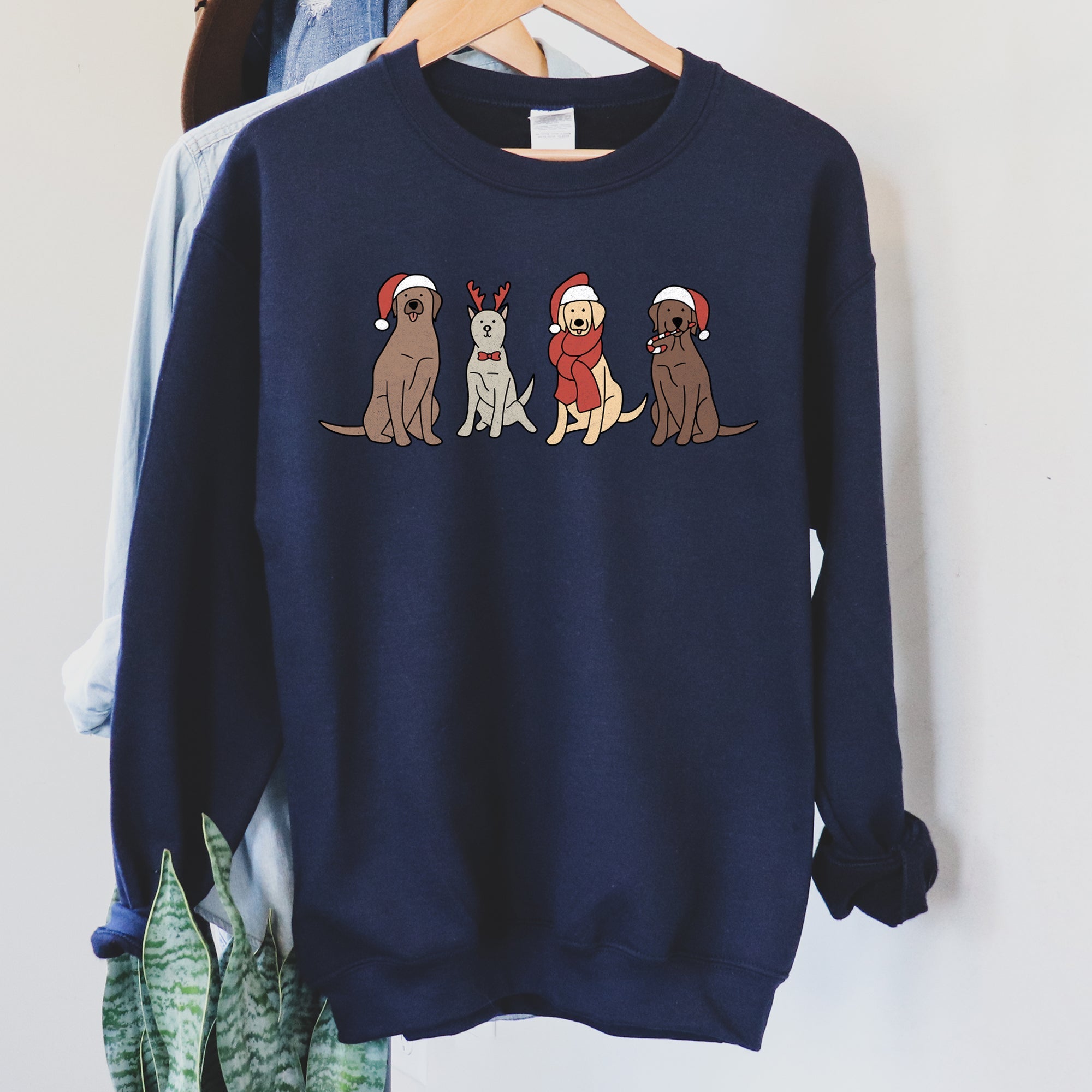 Adorable Christmas Dogs Cozy Festive Print For Dog Lovers With Holiday Spirit Sweatshirt