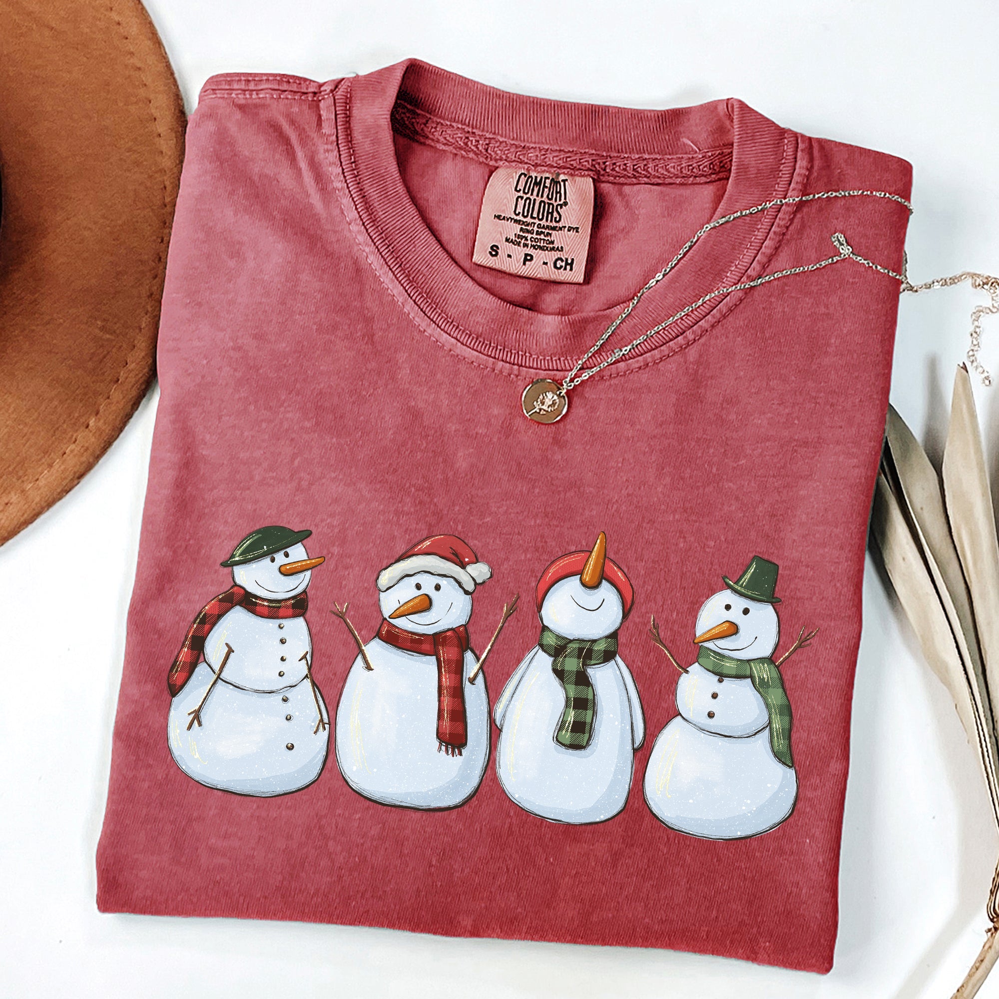 Adorable Snowman Christmas Santa Xmas Winter Wonderland Edition Comfort Colors Tee