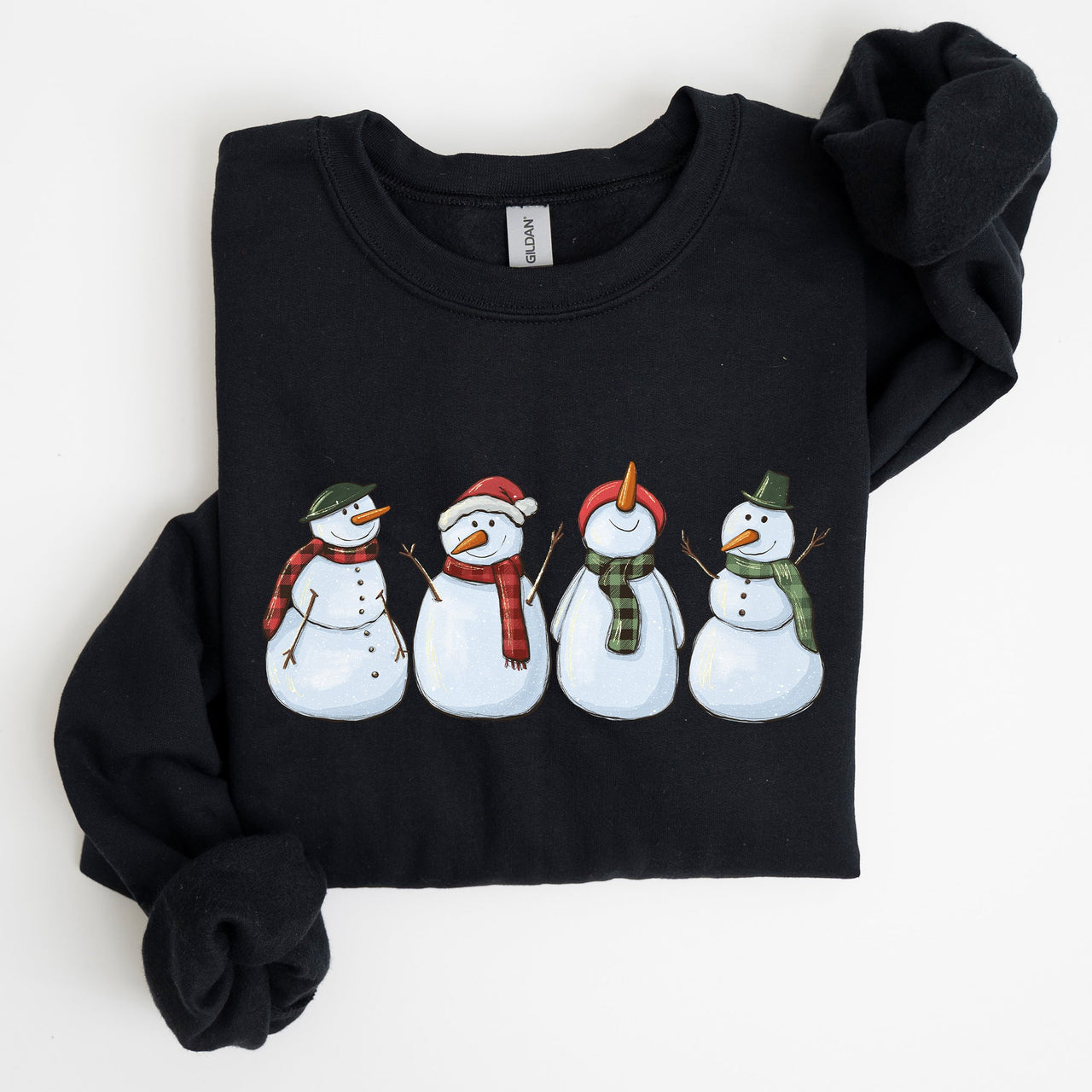 Adorable Snowman Christmas Winter Santa Xmas Holiday Cheer Cozy Seasonal Sweatshirt
