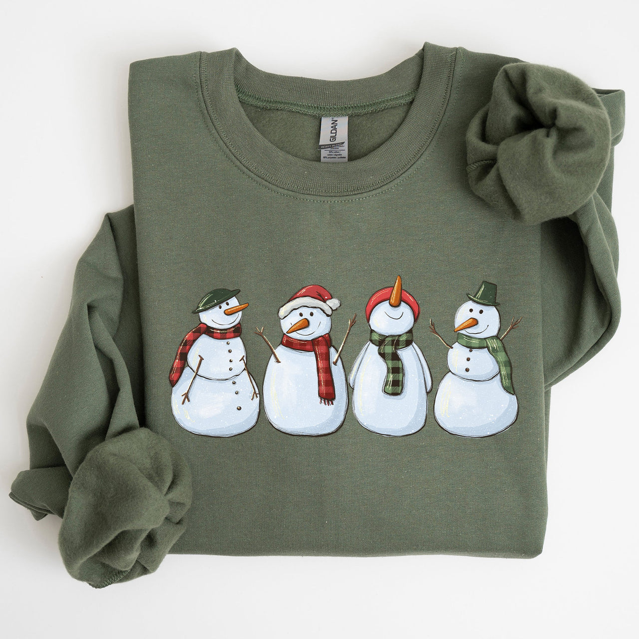 Adorable Snowman Christmas Winter Santa Xmas Holiday Cheer Cozy Seasonal Sweatshirt
